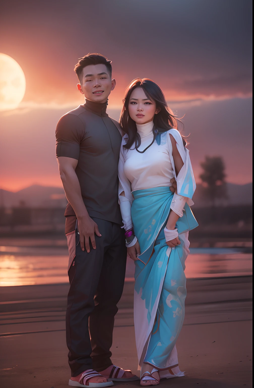 (best quality,4k,8k,highres,masterpiece:1.2),ultra-detailed,(realistic,photorealistic,photo-realistic:1.37),young boy with actress,beautiful detailed eyes,beautiful detailed lips,expressive facial features,sparkling eyes,pretty smile,tall and confident posture,classic Hollywood style,red carpet event,glamorous dresses and suits,paparazzi in the background,breathtaking sunset backdrop,soft and warm lighting,grand theater setting,stunning visual effects,amazing camera angles,emotional connection between the boy and the actress,vivid colors,enchanting atmosphere,celebrity duet performance,dreamlike ambiance,magical moments on stage,perfect harmony between the two performers,exquisite stage props,awe-inspiring stage presence,dynamic and energetic choreography,electric and captivating performance,romantic chemistry,sensational music score,masterful acting and singing skills,elegant and graceful movements,mesmerizing and immersive experience,lifelike and vibrant portrayal,exquisite attention to detail,profound emotional impact,unforgettable and timeless performance.