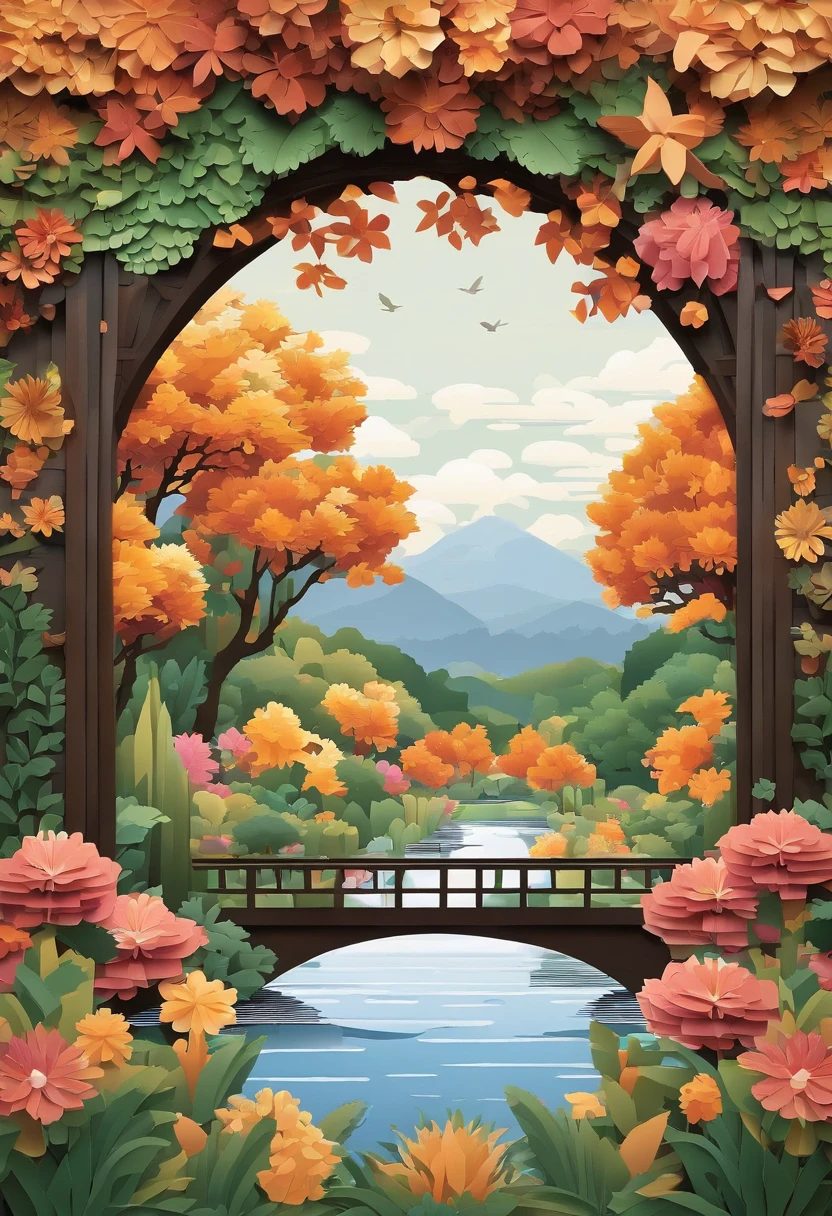 Pixel art generates images of beautiful and peaceful gardens, There are colorful flowers, Gentle stream, and the sounds of nature. Show tranquility, living, And the beauty of the perfect day.
