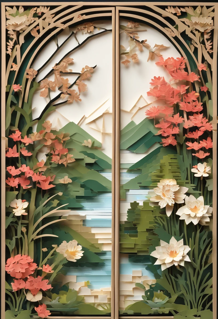 Pixel art generates images of beautiful and peaceful gardens, There are colorful flowers, Gentle stream, and the sounds of nature. Show tranquility, living, And the beauty of the perfect day.