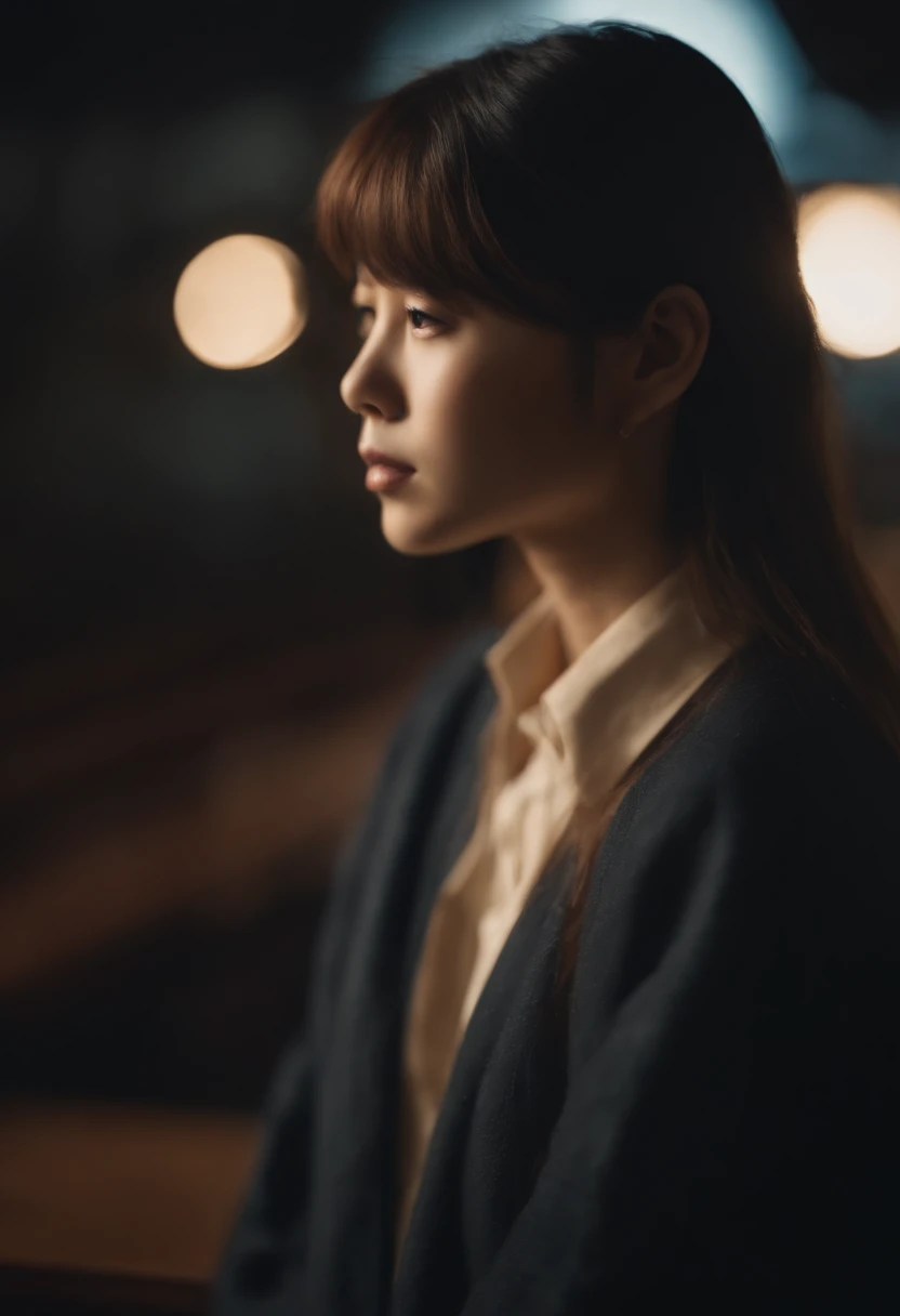 girl with　japanes　18year old　Hairstyle is side tail