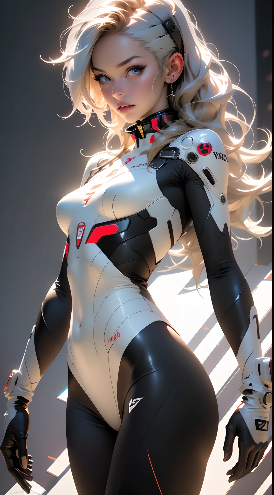 (((Young White Woman))), ((Best Quality)), ((Masterpiece)), (Detail: 1.4), 3D, A Beautiful Cyberpunk Woman with Simon Bisley-style micro thong, Genesis evangelion neon style clothing, 2-piece clothing, Long silver hair, arm tatoo, cybernetic hands, pastel, Centered, scale to fit the dimensions, nffsw (High dynamic range),Ray tracing,NVIDIA RTX,Hyper-Resolution,Unreal 5,Subsurface Dispersion, PBR Texture, Post-processing, Anisotropy Filtering, depth of fields, Maximum clarity and sharpness, Multilayer textures, Albedo and specular maps, Surface Shading, accurate simulation of light and material interactions, Perfect proportions, Octane Render, Two-tone lighting, Wide aperture, Low ISO, White Balance, thirds rule, 8K Raw, Crysisnanosuit,loraeyes,nijistyle,pantyhose,Blue eyes