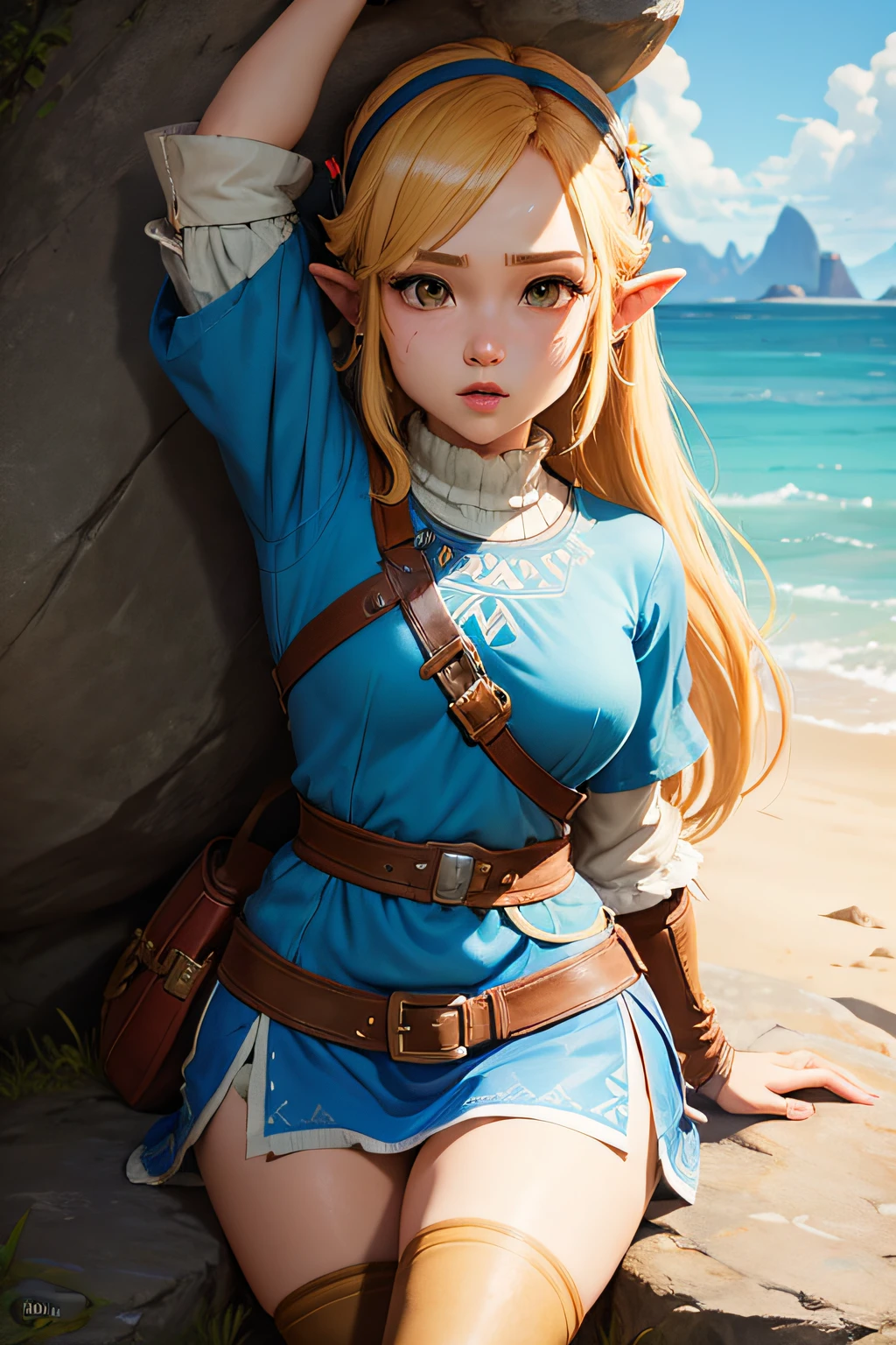 bocchi the rock in the legend of zelda breath of the wild