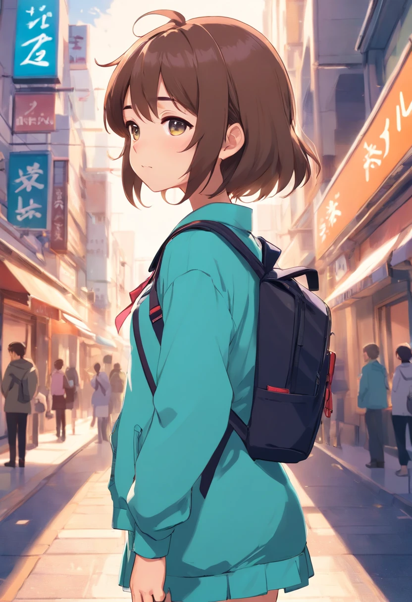 Cartoon character closeup holding backpack, anime chibi, Chibi Girl, Chibi Art, Cute anime girl, Chibi Anime Girl, Chibi Anime, Digital art at Pixiv, Pixiv Contest Winner, Cute Anime, pixiv, Miku, Hatsune Miku, kawaii chibi, Advanced Digital Chibi Art, girl, cute character, cute artwork