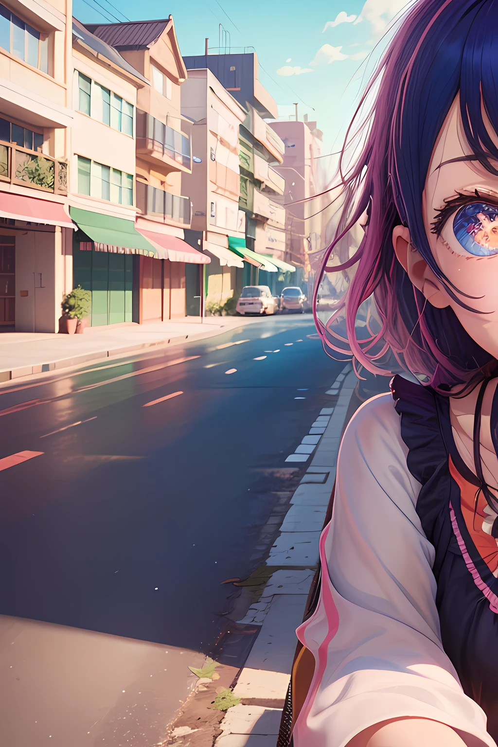 BanG Dream! It's MyGO!!!!!,Tomori Takamatsu, blue skies, sorrir, Paisagem