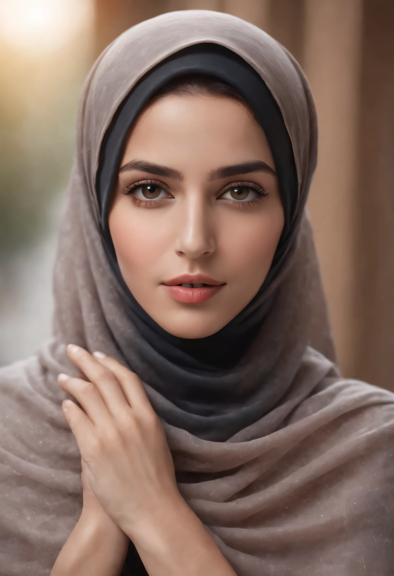 hyperrealistic), (illustration), (high resolution), (8K), (extremely detailed), (best illustration), hijab pashmina, nudes, naked, open legs, open pussy,  arab
