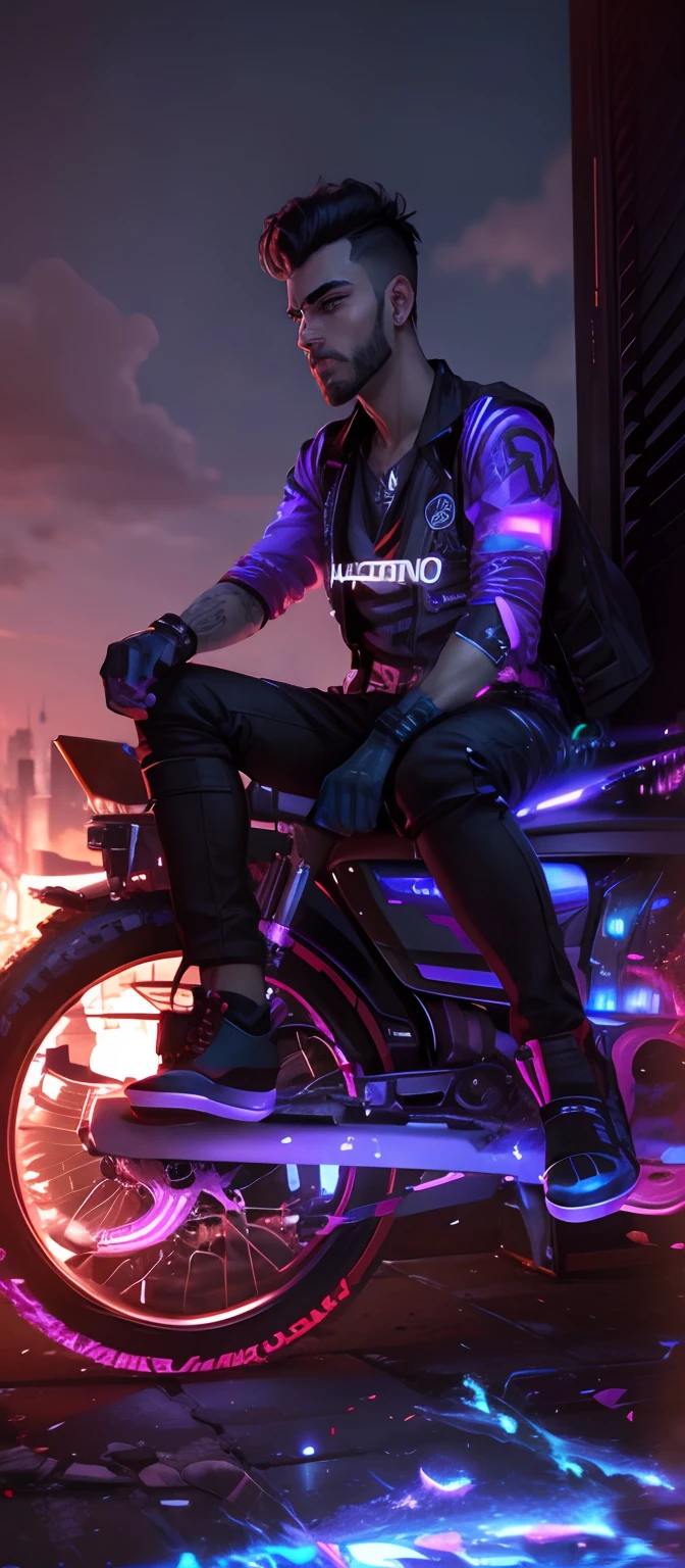 Change background cyberpunk handsome boy,realistic face,8k,ultra,realistic,dashing look,