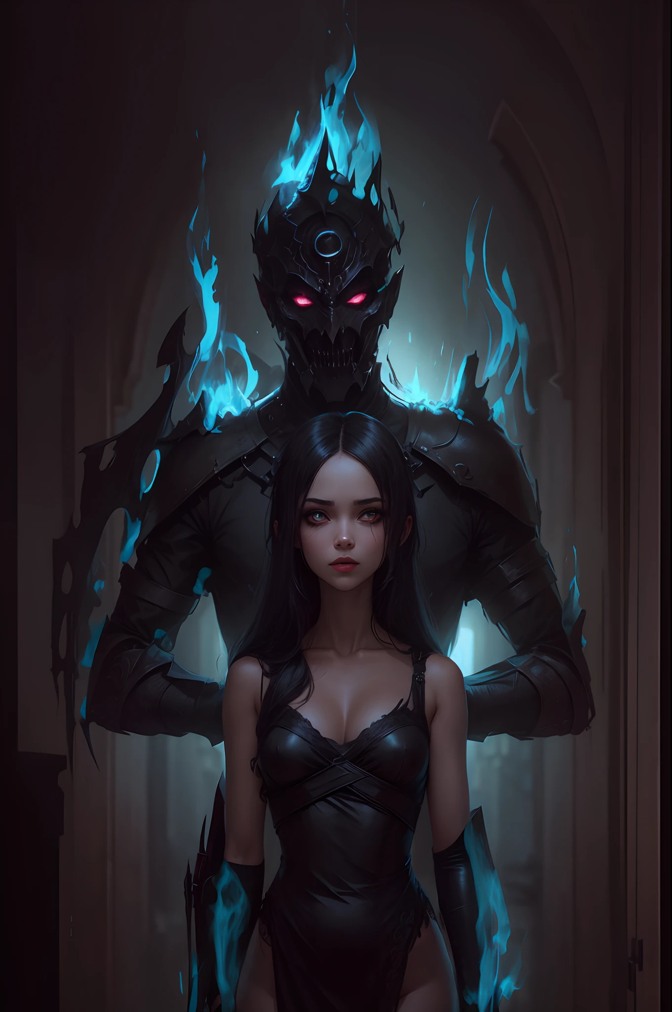 Daughter of darkness, mulher em volta de sombras, A monster behind
