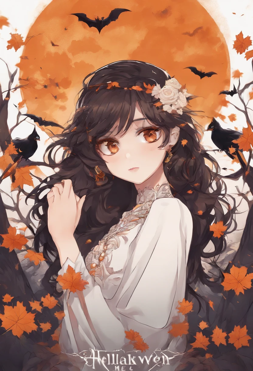 hellween cover page anime me style medium detail