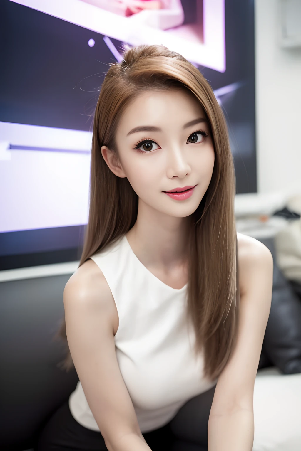 1girll, (Original photo, Best quality), (((Shallow depth of field))), (Realistic medium size, Photographic realism: 1.3), Masterpiece, an extremely delicate and beautiful one, Extremely detailed, CG, uniform, 2k wallpapers, Stunning appearance, Fine details, subtle smiling, Extremely detailed CG uniform 8k wallpaper, hugefilesize, Super super detailed, Super high resolution , Absurd, Soft lighting Next, (((Long hair : 1.3), short length bangs, Jet black hair, Floating hair NovaFrogStyle)), Beautiful detailed girl, Highly detailed fingers, Extremely detailed eyes and face, Beautifully detailed nose, Beautifully detailed eyes, Longer eyelashes, light in face, Audience, (Closed mouth: 1.2), Grow long hair, Cute breasts, Young age, Mature face, (full bodyesbian: 1.3), ((and sexy)), Realistic face, Realistic body, Slim body proportions, Beautiful slender thighs, Legs spread,比基尼,sandy
