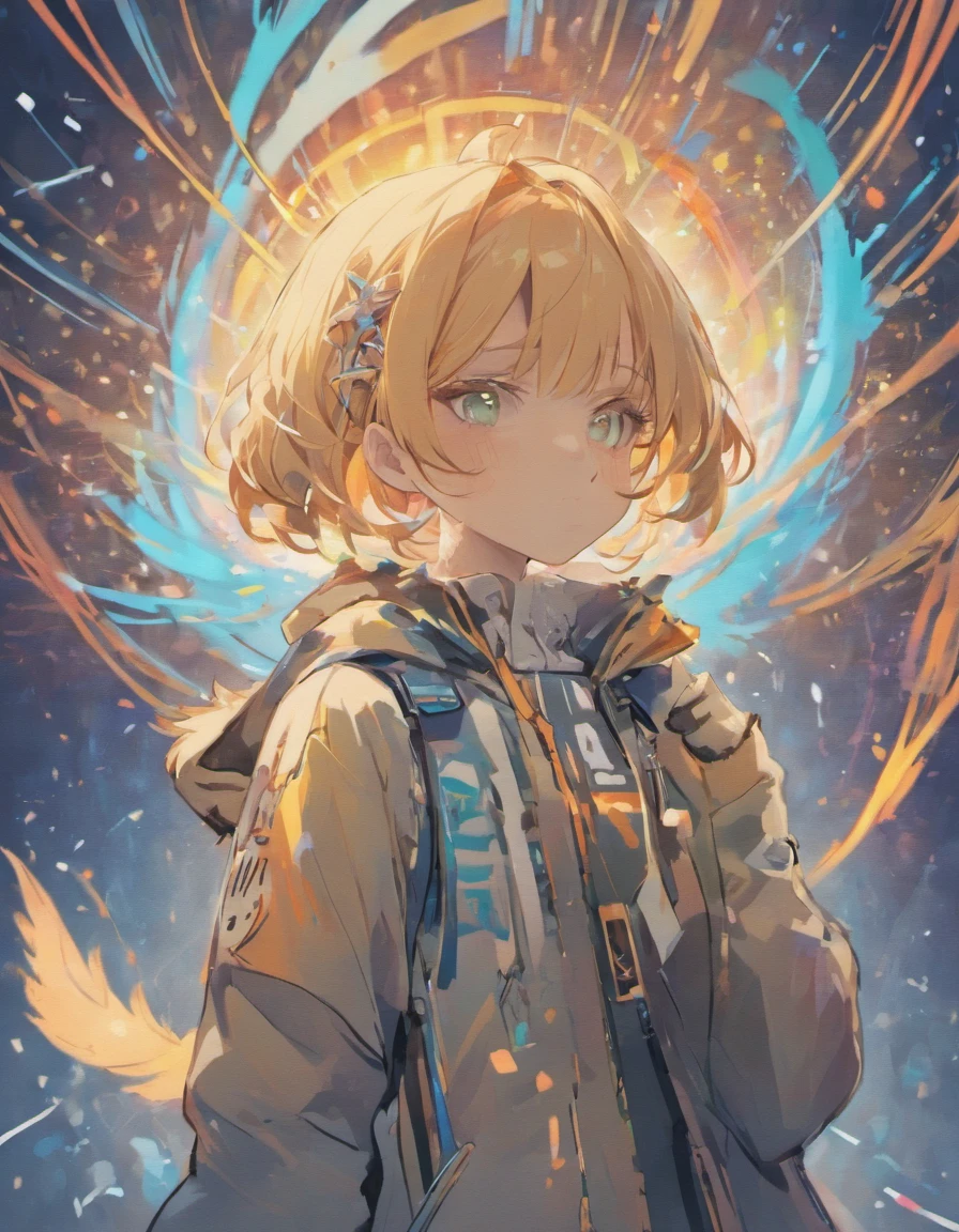 Perfect centering, A cute kitten all over, Wear a student jacket, Wearing sunglasses, Wearing headphones, Standing position, Abstract beauty, Centered, Looking at the camera, Facing the camera, nearing perfection, Dynamic, Moonlight, Highly detailed, Digital painting, art stations, concept-art, smooth, Sharp focus, 8K, high definition resolution, illustration, Art by Carne Griffiths and Wadim Kashin, White background
