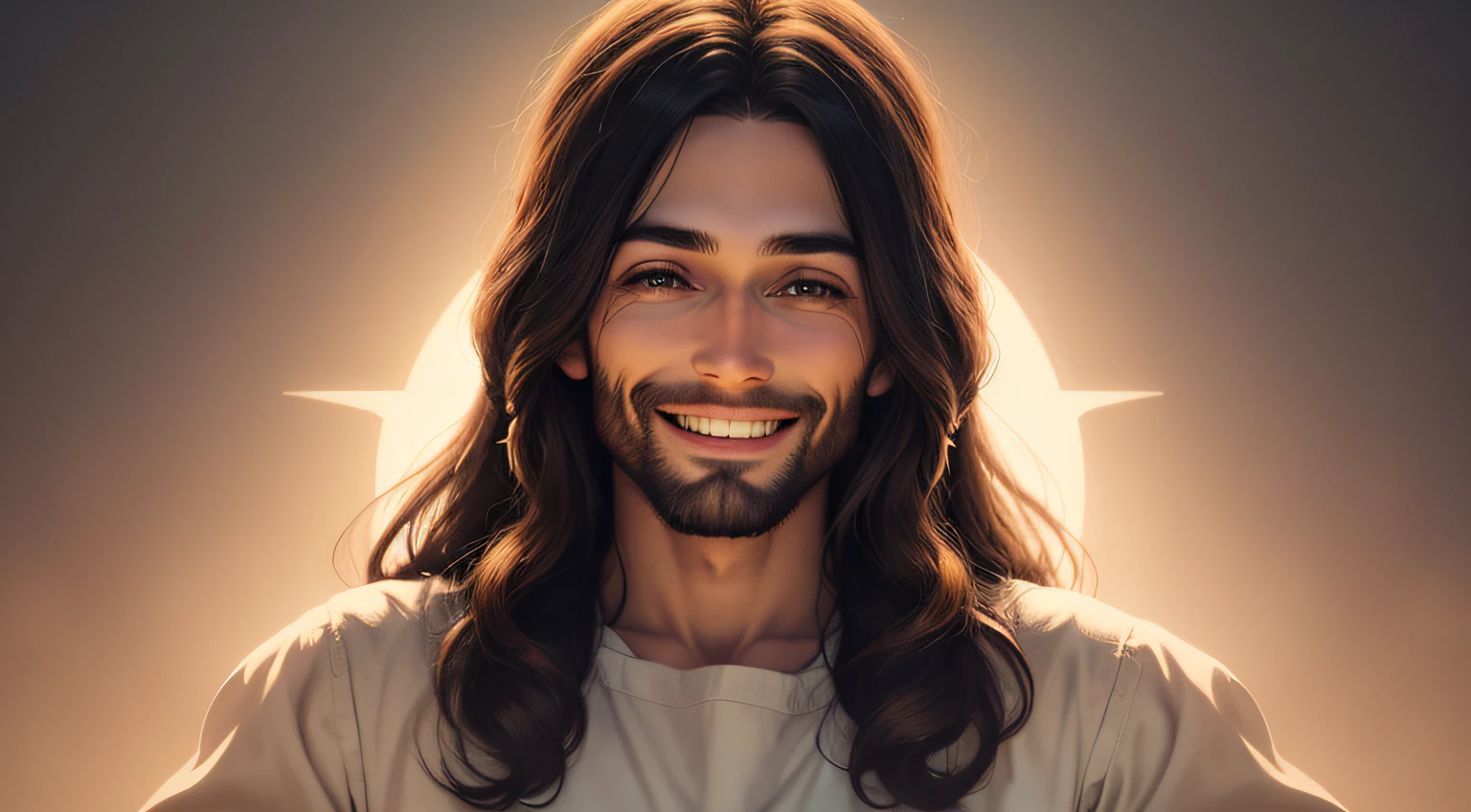 Jesus Christ smiling