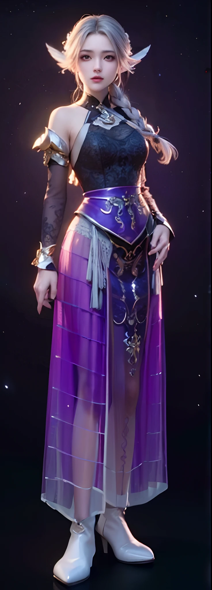 ((Masterpiece, Highest quality)), Detailed face, CharacterDesignSheet, full bodyesbian,, Highly detailed, Depth, Many parts,Beautiful female,Extremely beautiful,High Balance, Natural light, Lace,lacepantyhose,starrysky,rainbow colour hair,hentail realism, shadowing,character sheets, reference sheet, Standing painting, 8K, Super detail, 1080p, Women's HD,Slim,femele, 16k, A high resolution, Best quality, High quality, Anatomically correct, Masterpiece, ccurate, hyper HD,As graceful as a swan,unreal-engine,Standing painting, angle of view,Yarn skirt,ssee-through
