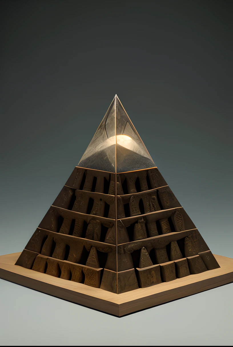 A pyramid in the form of a cubeA sphere in the form of a cube, Enganou