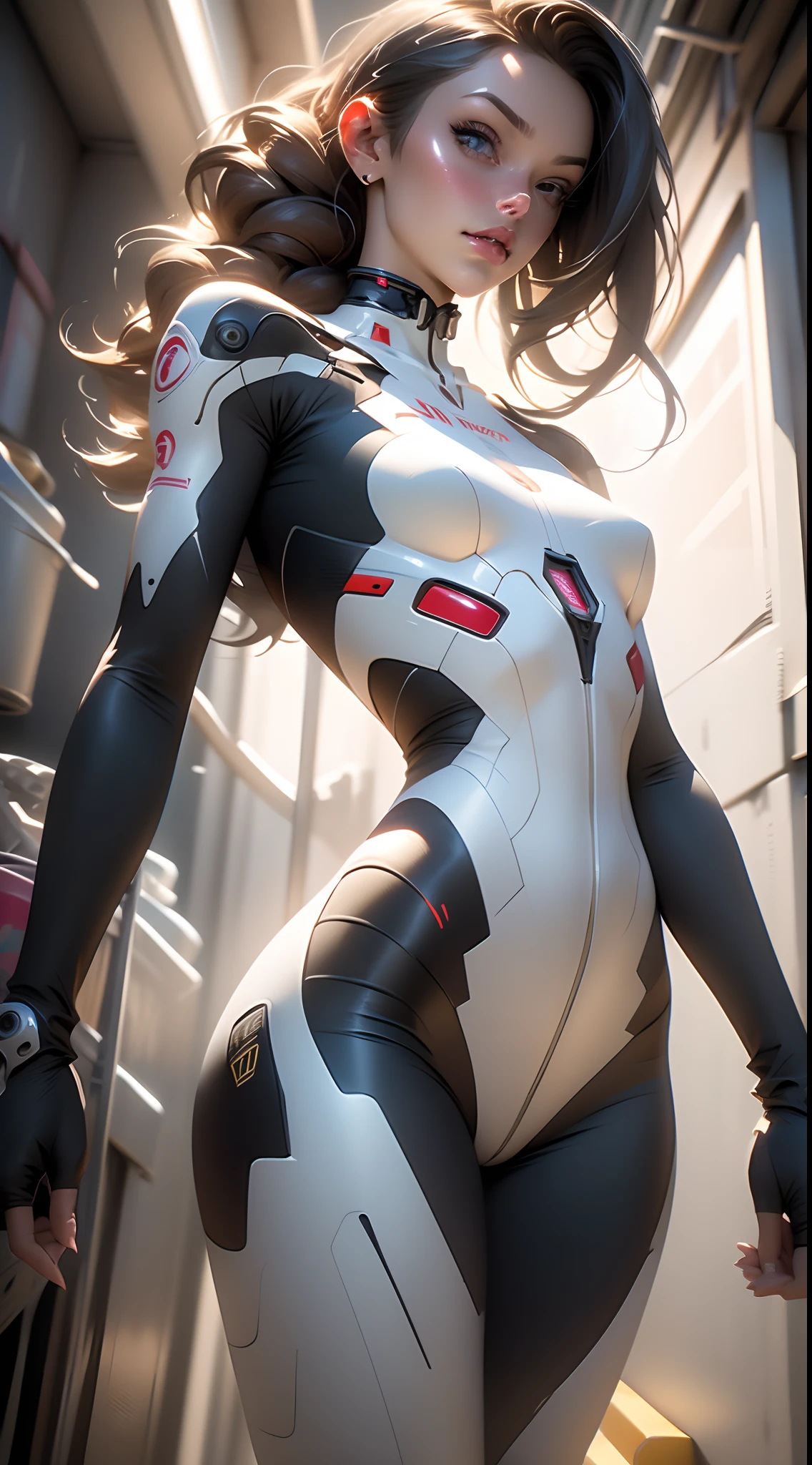(((Young White Woman))), ((Best Quality)), ((Masterpiece)), (Detail: 1.4), 3D, A Beautiful Cyberpunk Woman with Simon Bisley-style micro thong, Genesis evangelion neon style clothing, 2-piece clothing, Long silver hair, arm tatoo, cybernetic hands, pastel, Centered, scale to fit the dimensions, nffsw (High dynamic range),Ray tracing,NVIDIA RTX,Hyper-Resolution,Unreal 5,Subsurface Dispersion, PBR Texture, Post-processing, Anisotropy Filtering, depth of fields, Maximum clarity and sharpness, Multilayer textures, Albedo and specular maps, Surface Shading, accurate simulation of light and material interactions, Perfect proportions, Octane Render, Two-tone lighting, Wide aperture, Low ISO, White Balance, thirds rule, 8K Raw, Crysisnanosuit,loraeyes,nijistyle,pantyhose,Blue eyes