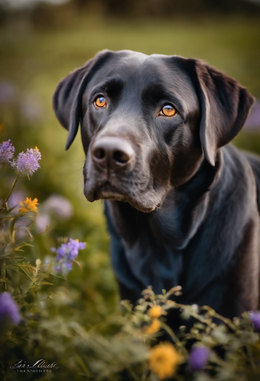 joli chien au yeux bleu labrador