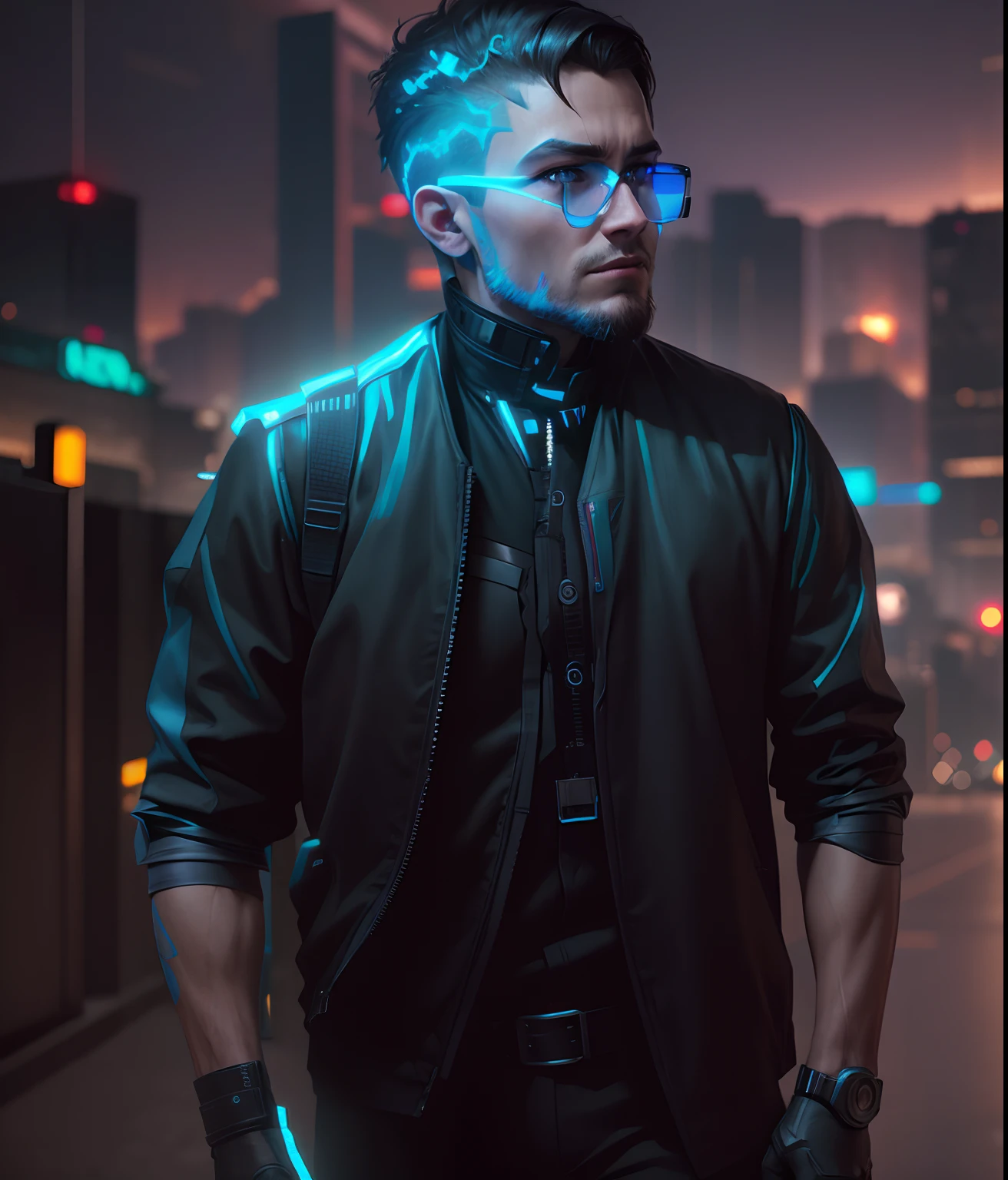 Change background cyberpunk handsum boy realistic face, 8k ultra realistic,