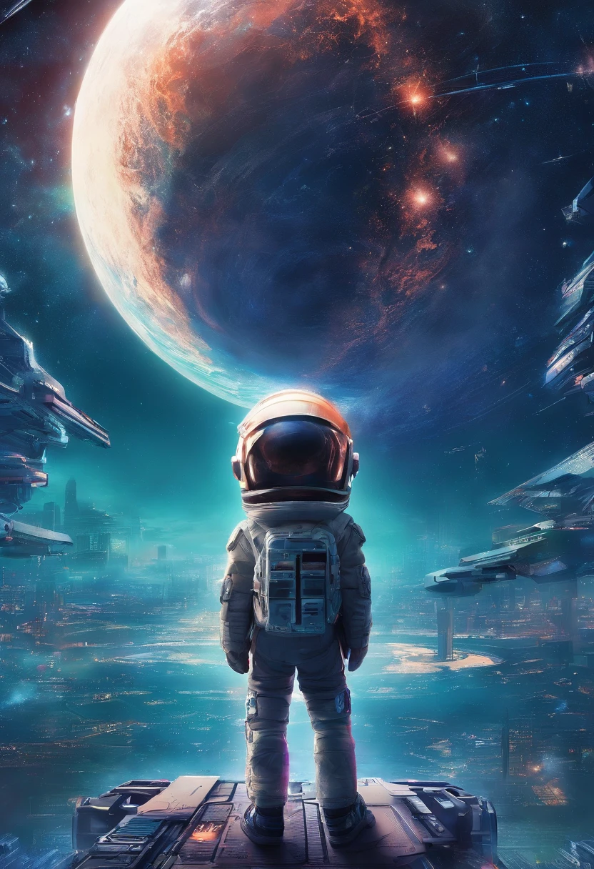 A shot of Zorax as a child, looking up at the stars.