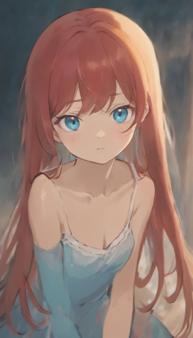 A photo of a young girl with red hair and blue eyes. The girl was sitting on a chair, Staring at the camera. She wears a white shirt and a short blue skirt. The girl in the photo could be a cartoon character, a celebrity or an ordinary person. Based on my search results, the girl in the photo could be Nino Nakano, a character in an anime and manga series "The Quintessential Quintuplets". Here are some possibilities that explain the meaning of the photo: * This is a portrait photo of a young girl. * This is a promotional photo for a movie, TV shows or products. * This is a meme photo or joke. * Here's a photo taken by a fan. Last, The meaning of the photo depends on the viewer. Each person may have a different interpretation of the photo. Here are some of my personal thoughts on the photo:: * I think the photo is very nice. The girl in the photo looks beautiful and charming. * I also think the photo is a bit mysterious. The girl in the photo is staring at the camera, But what is she doing? The photo you sent was a photo of a young girl with red hair and blue eyes. The girl was sitting on a chair, Staring at the camera. She wears a white shirt and a short blue skirt. The girl in the photo could be a cartoon character, a celebrity or an ordinary person. Based on my search results, the girl in the photo could be Nino Nakano, a character in an anime and manga series "The Quintessential Quintuplets". Here are some possibilities that explain the meaning of the photo: * This is a portrait photo of a young girl. * This is a promotional photo for a movie, TV shows or products. * This is a meme photo or joke. * Here's a photo taken by a fan.