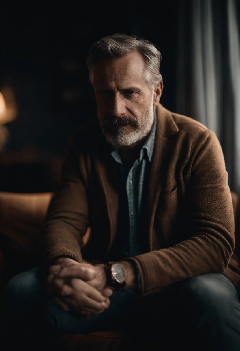 Portrait of a father from image loading