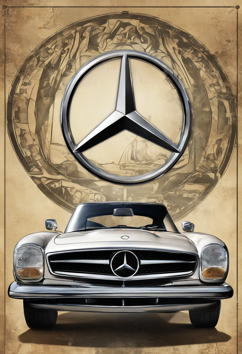 mercedes logo, marvel,