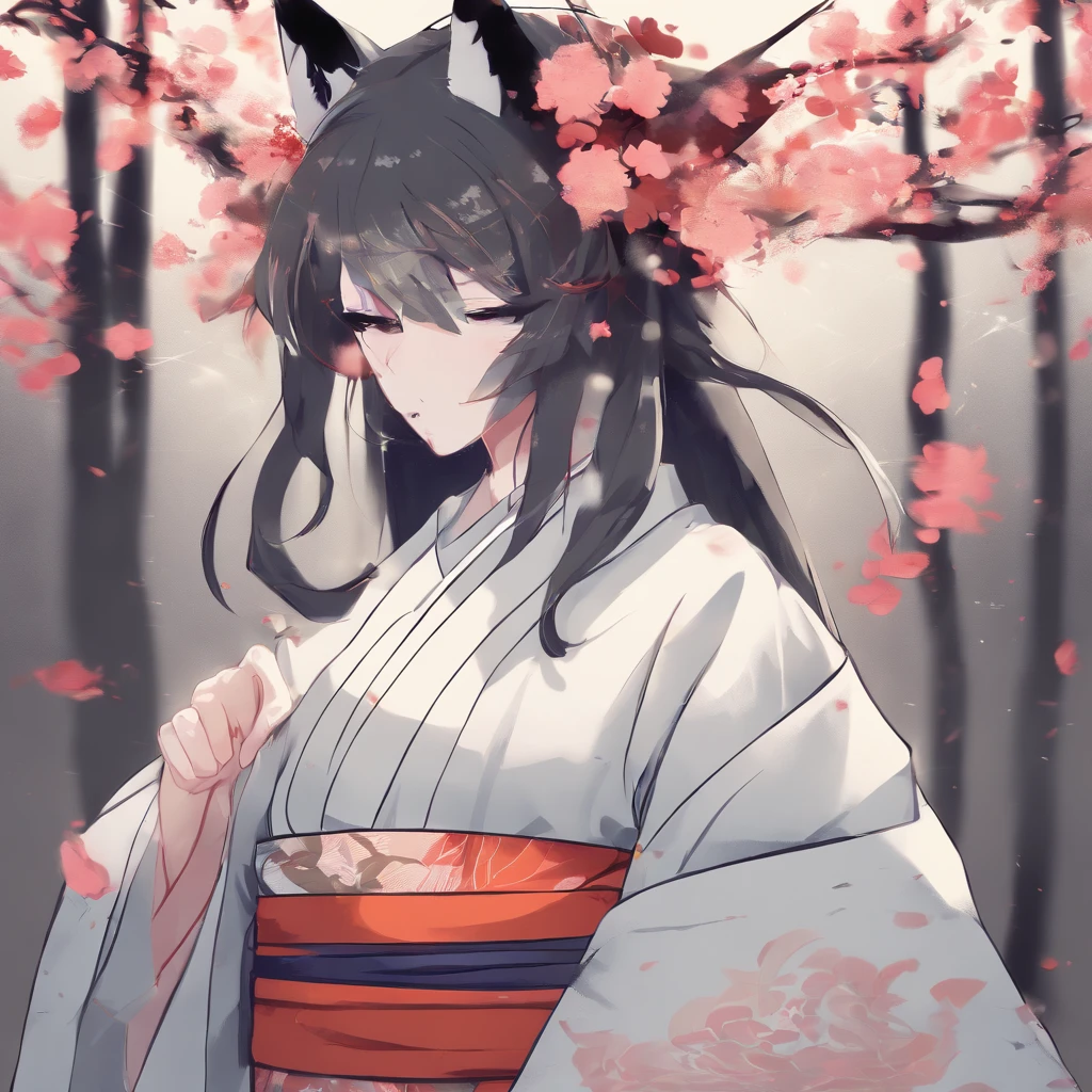 1 Person, wearing a yukata type style clothing, wearing a kitsune mask, high res, ultrasharp, 8k, masterpiece, looking at the viewer