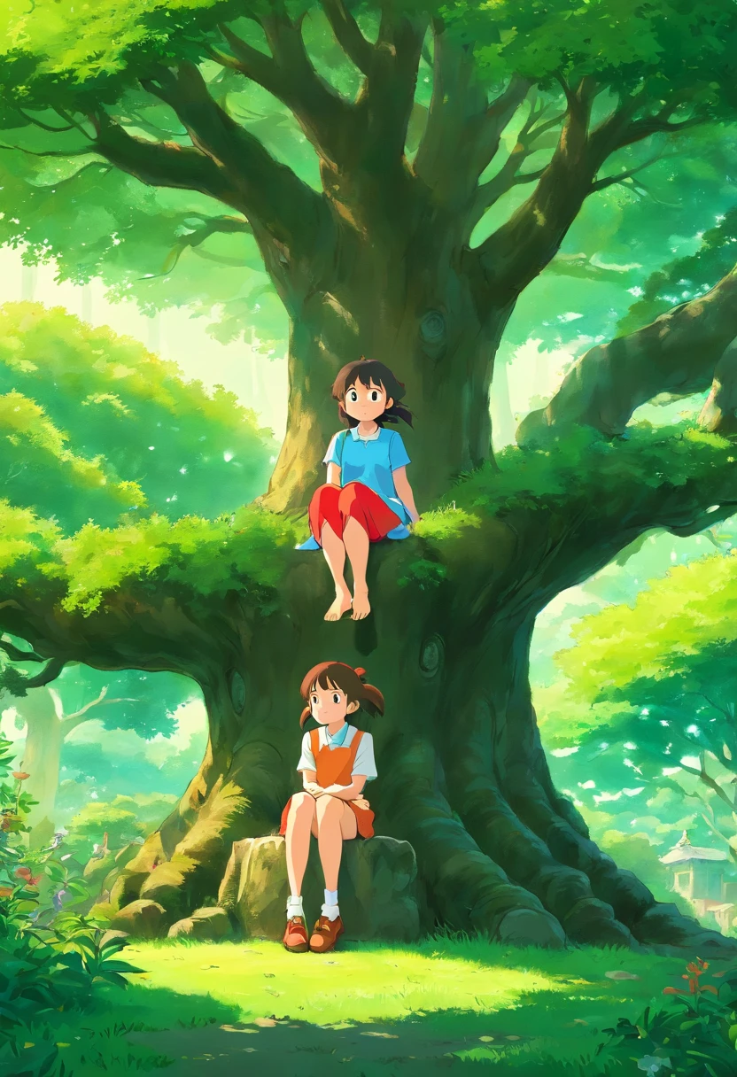 Yuzu hangs from trees