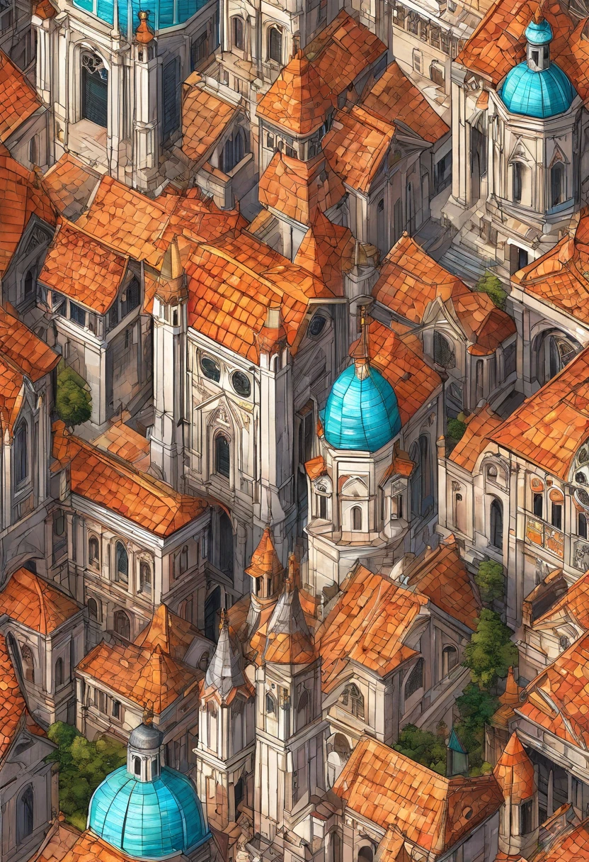 (best quality,4k,8k,highres,masterpiece:1.2),ultra-detailed,(realistic,photorealistic,photo-realistic:1.37),cathedral,[vibrant colors],[gothic architecture],majestic,tall spires,impressive stained glass windows,architectural marvel