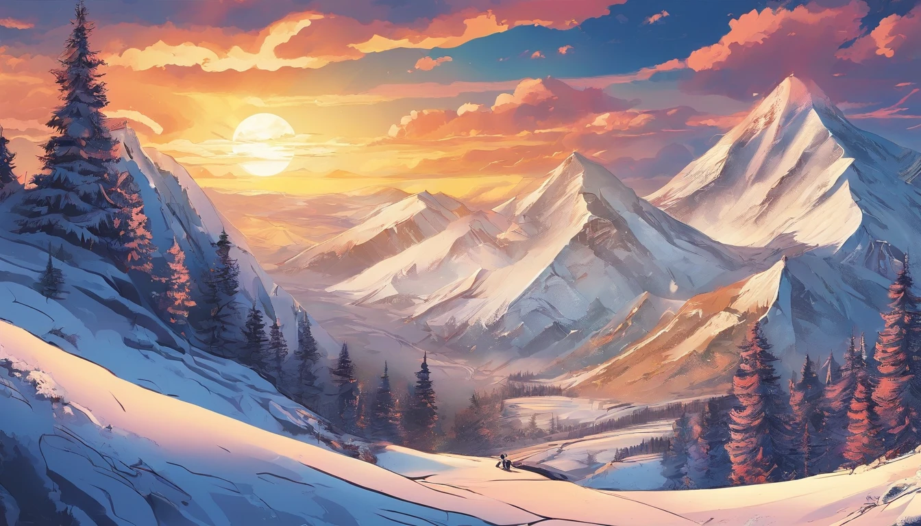 snow mountains,Rolling peaks,Oyuki,Cloudy at the foot of the mountain,Thick clouds,the setting sun,The light is depicted in detail,oc rendered,high qulity,tmasterpiece,Hyper-realistic,Ultra photo realsisim,8K,super-fine,ultra - detailed,Ultra-wide angle of view,Dynamic perspective
Warming up