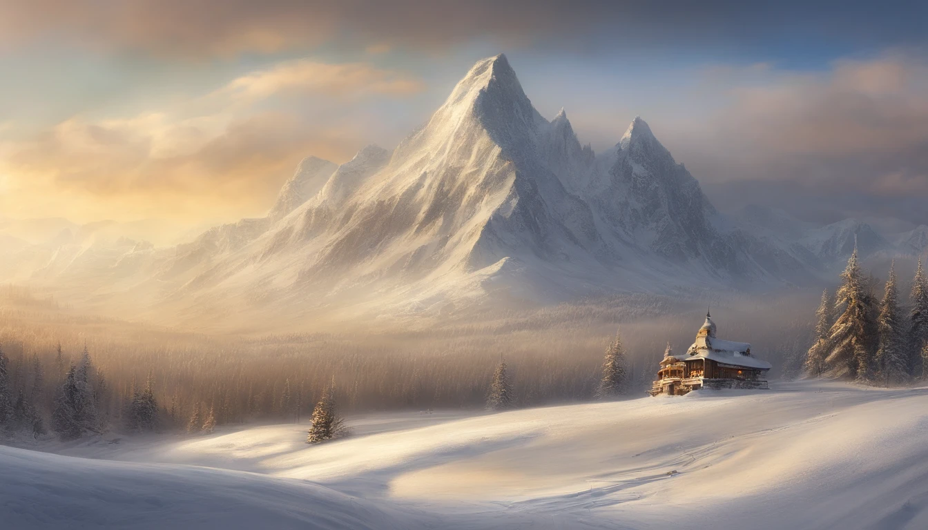 snow mountains,Rolling peaks,Oyuki,Cloudy at the foot of the mountain,Thick clouds,the setting sun,The light is depicted in detail,oc rendered,high qulity,tmasterpiece,Hyper-realistic,Ultra photo realsisim,8K,super-fine,ultra - detailed,Ultra-wide angle of view,Dynamic perspective
Warming up