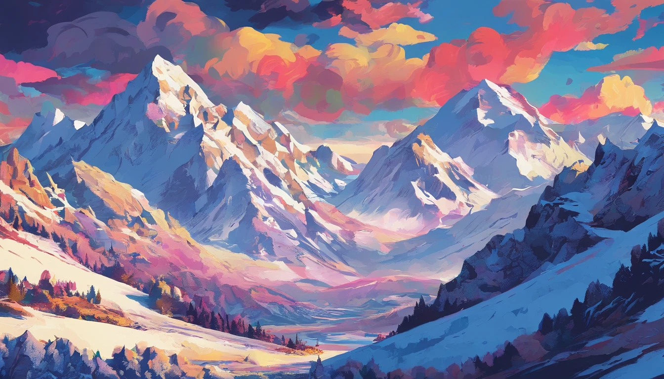 snow mountains,Rolling peaks,Oyuki,Cloudy at the foot of the mountain,Thick clouds,the setting sun,The light is depicted in detail,oc rendered,high qulity,tmasterpiece,Hyper-realistic,Ultra photo realsisim,8K,super-fine,ultra - detailed,Ultra-wide angle of view,Dynamic perspective
Warming up