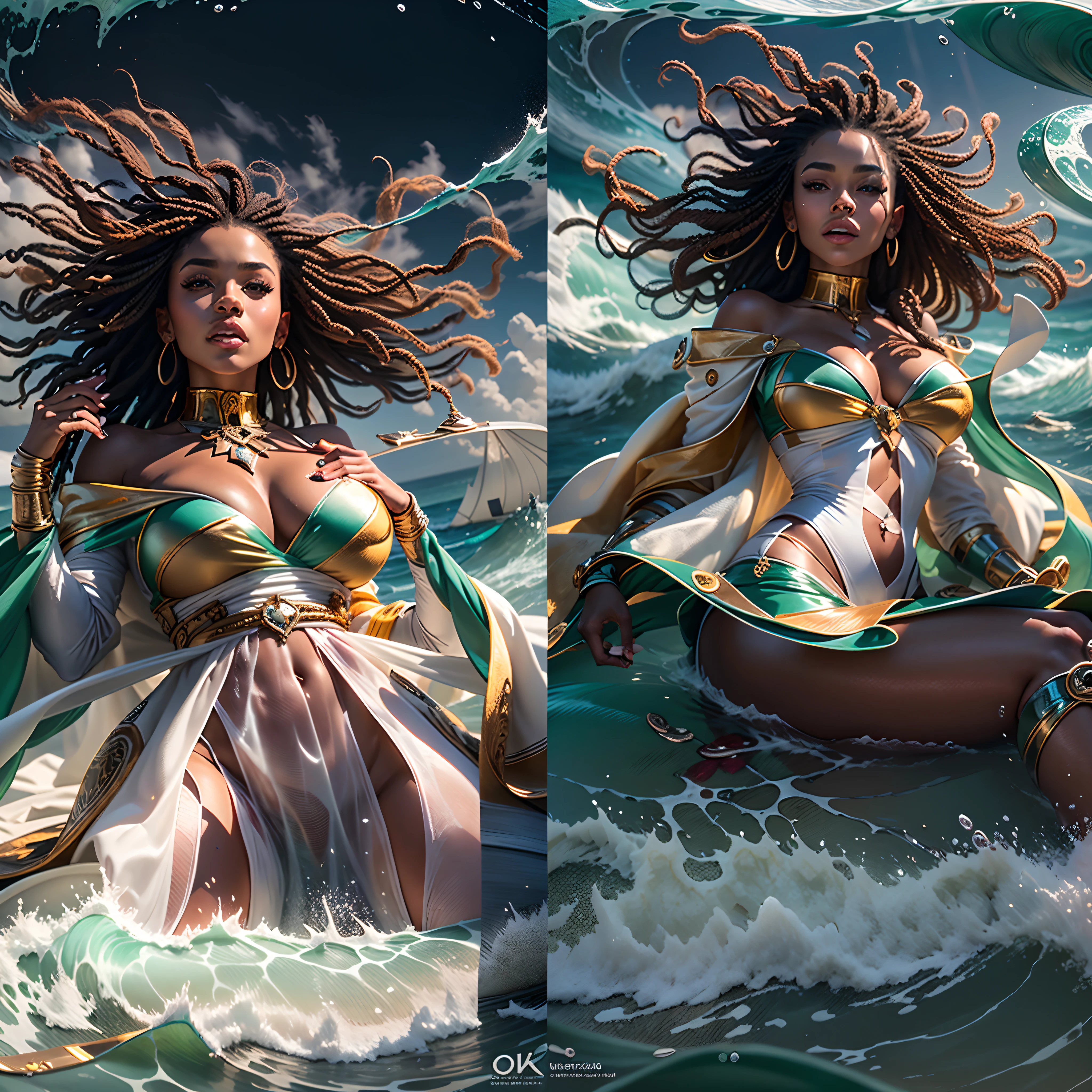 Sun epic Masterpiece Ocean waves Sea storm ๐๐ฆ๐นโค๐๐ก(๐๐ฉ๐๐โ๐๐ฅฟ๐ก๐ฉฒ๐
)๐ช๐ข๐ก๐ sunlight Goddess backlight Beach deep path wave_fluent beholder mounted_Surfboard mounted_wave_torus oasis Suncraft Artificier hearth sundrop urban Equirectangular_360 "Armada" contre-jours paddle_board "Heavy Metal" sailing_surfboarding Devastating Will-o'-the-wisp iota pixie sprite luminescence war battle mature female "luis Royo" dazzling ride_surfing_wave_on-surfboard Cosplay riders_flow richesse Amiral decorated Commander jukebox Pilots jacket cow-boy flag Earth tsunami ultra pro-Photorealistic optimal ultra_high_quality opengl-shaders ultra_high_detail accurate reflex ultra_high-resolution perfection graduates volumetric lightning improved Octane_rendues UHD XT3 64K 32K DSLR HDR UnrealEngine5 3dcg shadow Diva analogiques extatiques symmetrical ((hairstyle dreads bangs athletic african body skin tanmed suave cheekbones effects embarrassed glushes eye-liner saphirs saturate gorgeous dark beautiful eyes black pupils brown iris lazulis turquoise open mouth teeth (tongue droplet water drop of water) obvious smiles choke Floating Jacket Eccentric Cape Levitating Shoulders-Off Shirt Lace Clavicles White Papillotes embroidered leathers breasts reveal sideboob satin livid yellow orange corsait thick felt skirts matching bristles ample swinging spinels navel waist belt-chastity revealing heart diamond padlock silver agate pubis scarlet pubis-hairy indigo bristles protrusions silk Snap-lock tin gold garters thighs legs stainless steel boots)) gothic onyx rubis summon milkweed floraison invoque viceroy magic incandescente creature CGSCOSITY butterfly Cristallines Monarch wings, Canon-ion flash blow glow opale impact, straight outfits armor heavy chrome flat rune lava bands population Tourmaline glyphe plasma "cyberpunk" background sailing_ship glass mirror monster Fire Blast Flame Chef-D' tattoo (par Michelangelo) Bruce_Weber sex girl naked nsfw varied multi etc.