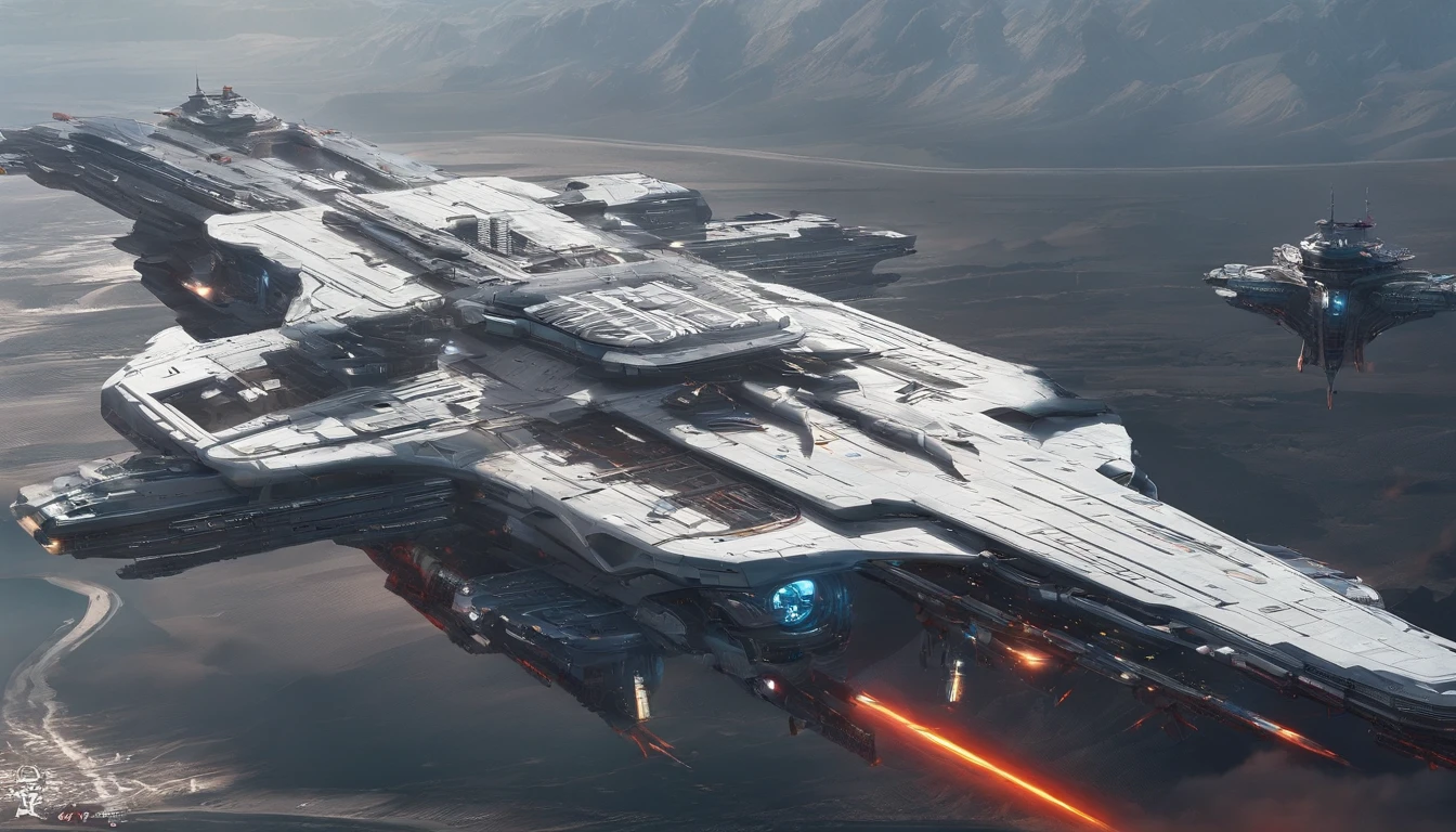 Chinese style,Large flying aircraft carriers,(Dragon-shaped decoration),((Majesty,Domineering)),Full fire