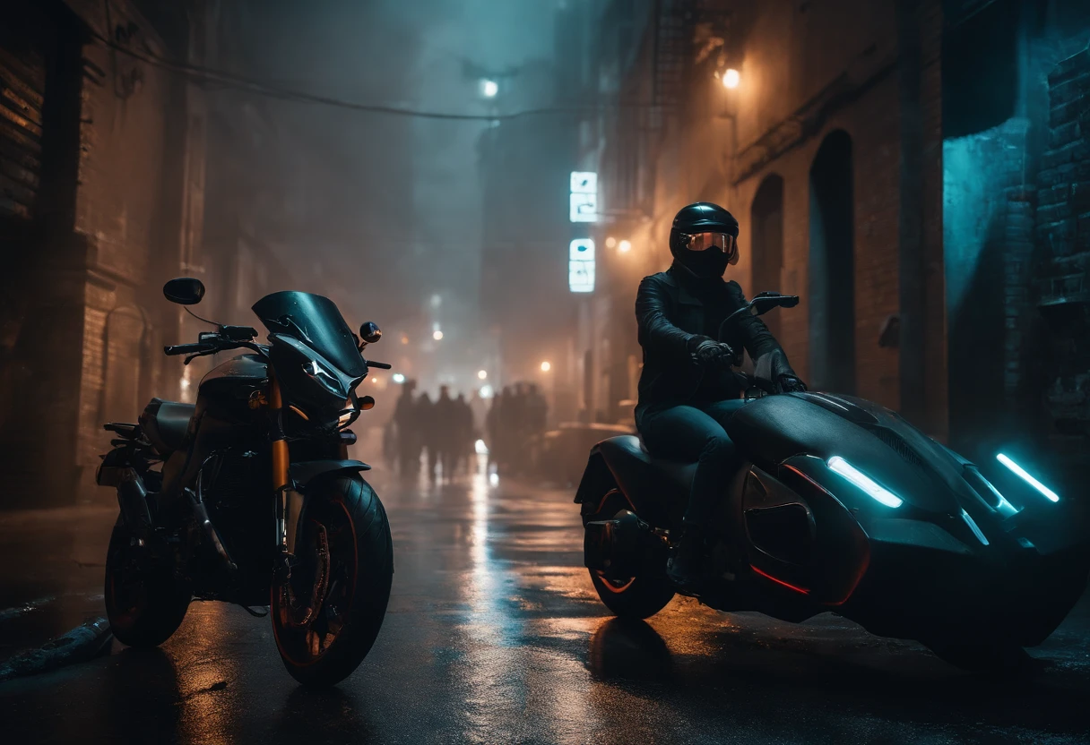 best quality,highres,ultra-detailed,professional,sharp focus,physically-based rendering,vivid colors,portraits,neon lights,concrete jungle,technology,cityscape,grimy streets,edgy fashion,dystopian future,nighttime ambiance,glowing holograms,cybernetic enhancements,urban decay,smoke and fog,electric motorcycles,hovering drones,weaponry,dirty alleyways,ethnic diversity,post-apocalyptic aesthetics,retro-futuristic vibes,grim expressions,street art,graffiti,urban underground,garbage piled up,dark atmosphere,underground cybernetic black market,teenagers with rebellious attitudes,action-packed scenes,surveillance cameras,chipped concrete walls