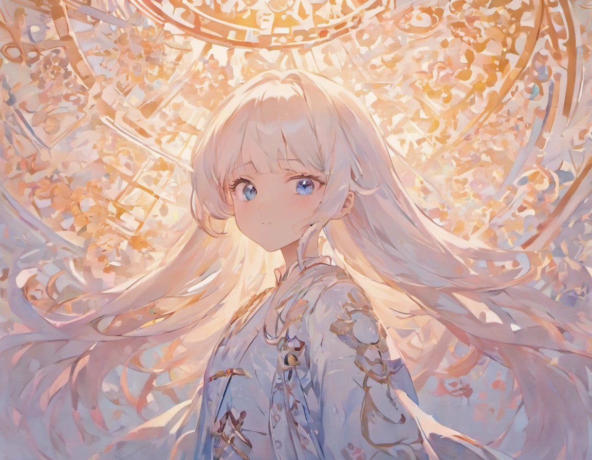 (White background:1.4),(Silhouette of a girl's head, Eyes closed, colorfull long hair, Oriental elements),(Chinese illustration:1.3,paper art:1.3, Quilted paper art:1.2),( reasonable design, Clear lines, High sharpness,Best quality, Very detailed, Masterpiece, movie light effect, 4K )
