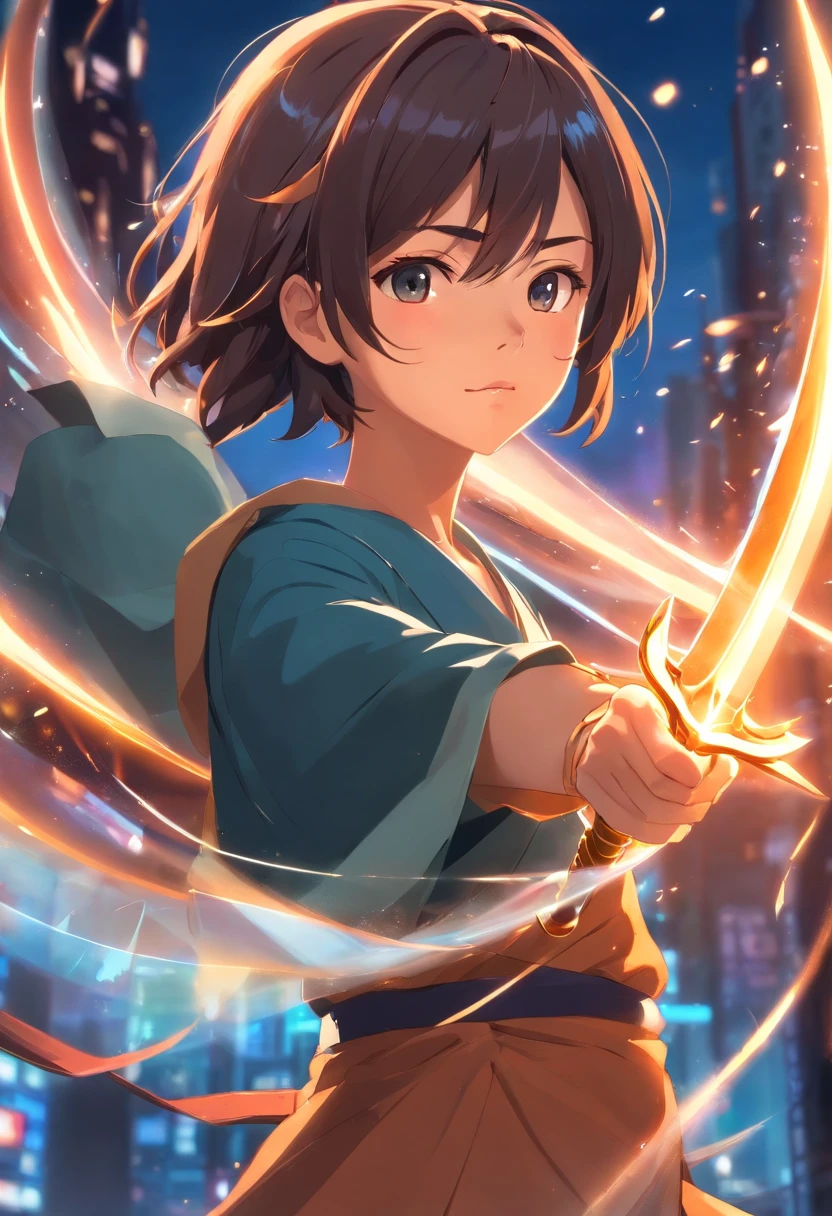 Uma personagem feminina，Best quality,Ultra-detailed,Realistic,Portrait, hdr, professional, Vivid colors, Bokeh, Girl, holdingweapon, Detailed shield, Sharp sword, Dynamic pose, Intense expression