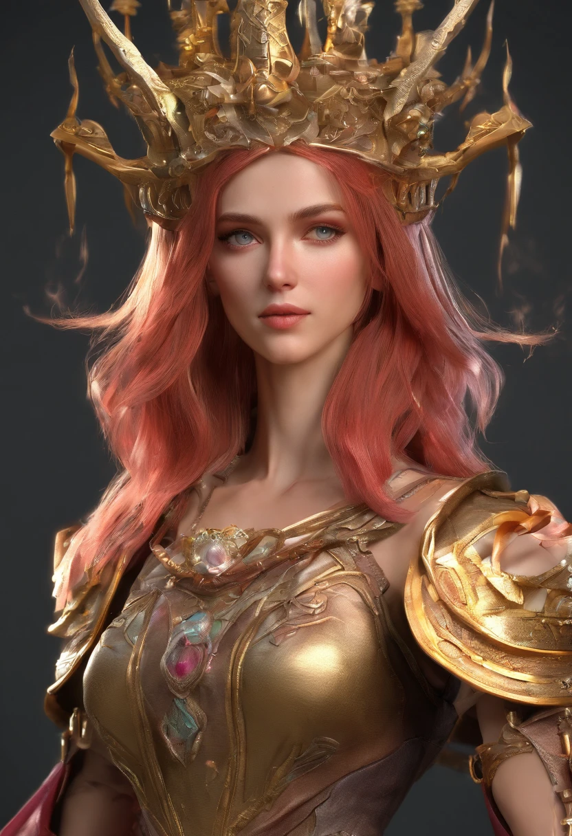 Uma personagem feminina,Nine-headed beauty,Best quality,Ultra-detailed,Realistic,Portrait, hdr, professional, Vivid colors, Bokeh, Girl, holdingweapon, Detailed shield, Sharp sword, Dynamic pose, Intense expression