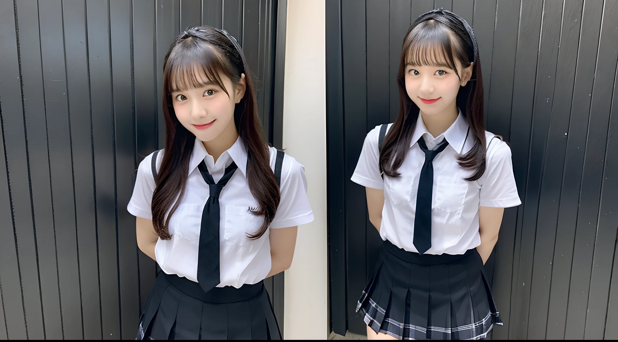 1girl in , 12year old, Happy smile, masutepiece, Best Quality, Detailed, Lori, Sitting on a desk in a classroom,Full-body image,
a junior high school student, japanese hight school uniform、, Lori, tits out, (slender:1),
japanse, small brest, bare-legged,Vulgarity, The wind is blowing