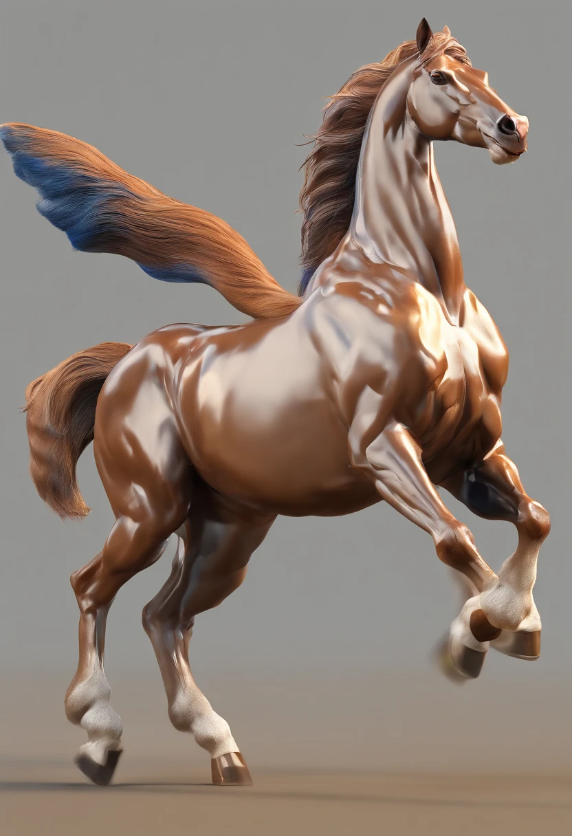 ((Realistic human-shaped horse: 2.0)), t-pose