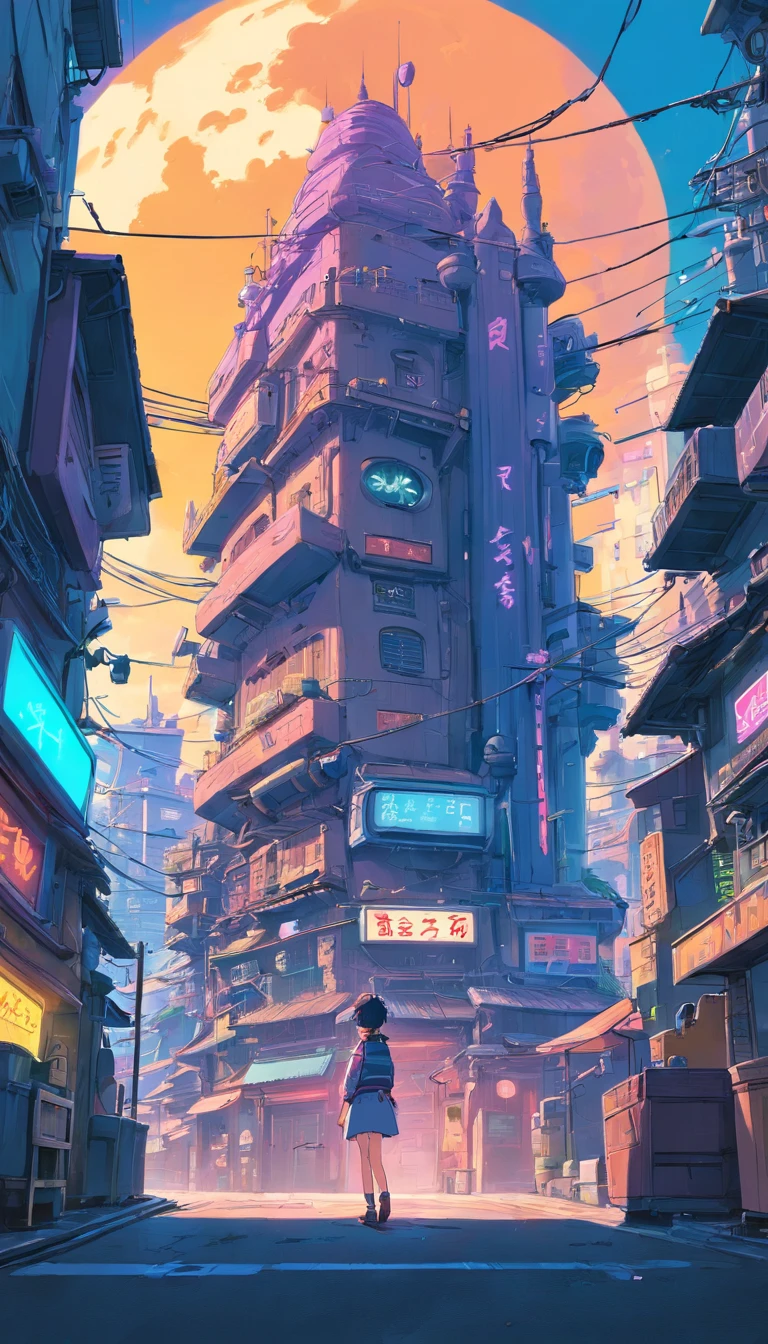 Cyberpunk,中景 the scene is,Corpo inteiro como, VFX surreal altamente detalhado,oc renderizado,