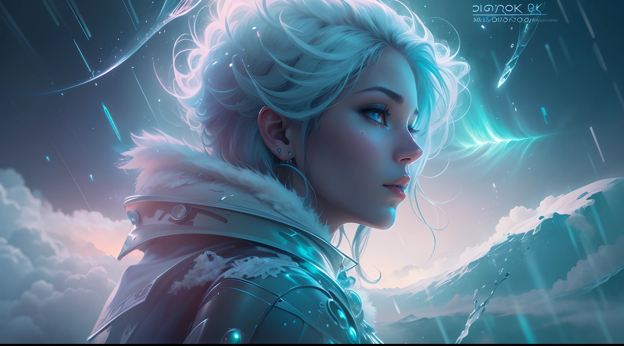 ModelShoot style, (Extremely detailed Cg Unity 8K wallpaper),cyber punk perssonage [Snowy mountain landscape with fog，South Pole，aurora，snow mountains，Igloo] ，Immerse yourself in the beautiful aurora，Live in the clouds of the starry sky，Behind the clouds，（multiple exposure：1.8），(Transparent ethereal girl face blends with aurora，Overlay with snowy mountains)，Multiple elements blend the image，photography of：Brandon Woelfelmist，Surreal dreams，Gray atmosphere，raining day，dyna，lut，hdr，Surrealist art fantasy style，Epic digital fantasy art style，Beautiful dream art, Science-fi digital art illustration,Fantastic digital painting, futuristic digital painting, Fantastic concept art, In front of the sci-fi snowy mountain landscape, science fiction digital art, Fantastic transparent ethereal girl stylized abstract portrait close-up， 4k highly detailed digital art, 4K detailed digital art, detailed fantasy digital art, Digital artwork 4 K, 8K stunning artwork, fantasy concept art portrait, Digital 2D fantasy art, Fantasy art Behance, Beautiful digital artwork, artgerm julie bell beeple, Epic fantasy digital art style