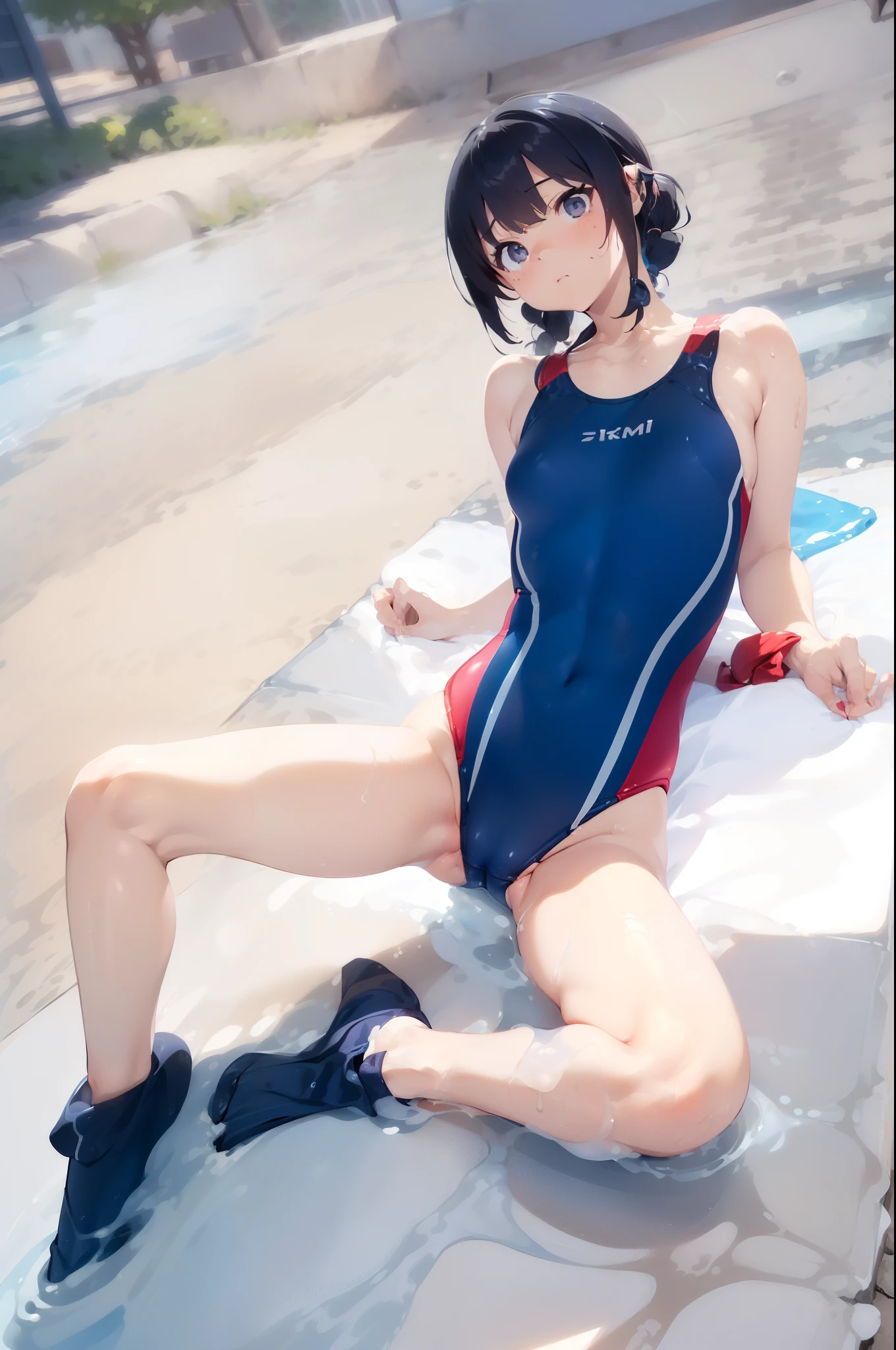 ((((Competitive swimsuit))))、((((small tits)))) ((((twin-tail hair))))、((((Navy blue swimsuit))))、((((School swim wear)))) ((((fullnude))))(((View here)))、(((Shyness)))、(((fullnude))) 1 Adult Girl,NSFW,sixteen years old,(younger sister),(gals),(long)(((Complete nudity))), (small tits, delicate and long legs)A slender,((Black hair)),((Blue eyes)),((Very embarrassed)), (((slender))), ((cum all over the body)),,(((masutepiece))), (bich),(crass room),(((Best Quality))), ((Ultra-detailed)), ((full of sweat)), ((extremely delicate and beautiful)),(dripping),((No Underwear)), (((adult lady))), (Long hair), ((cum all over the body))((red blush))((embarrassed from))((Underhair))((エロ))(((barechested))) ((top-quality))、((masterpiece))