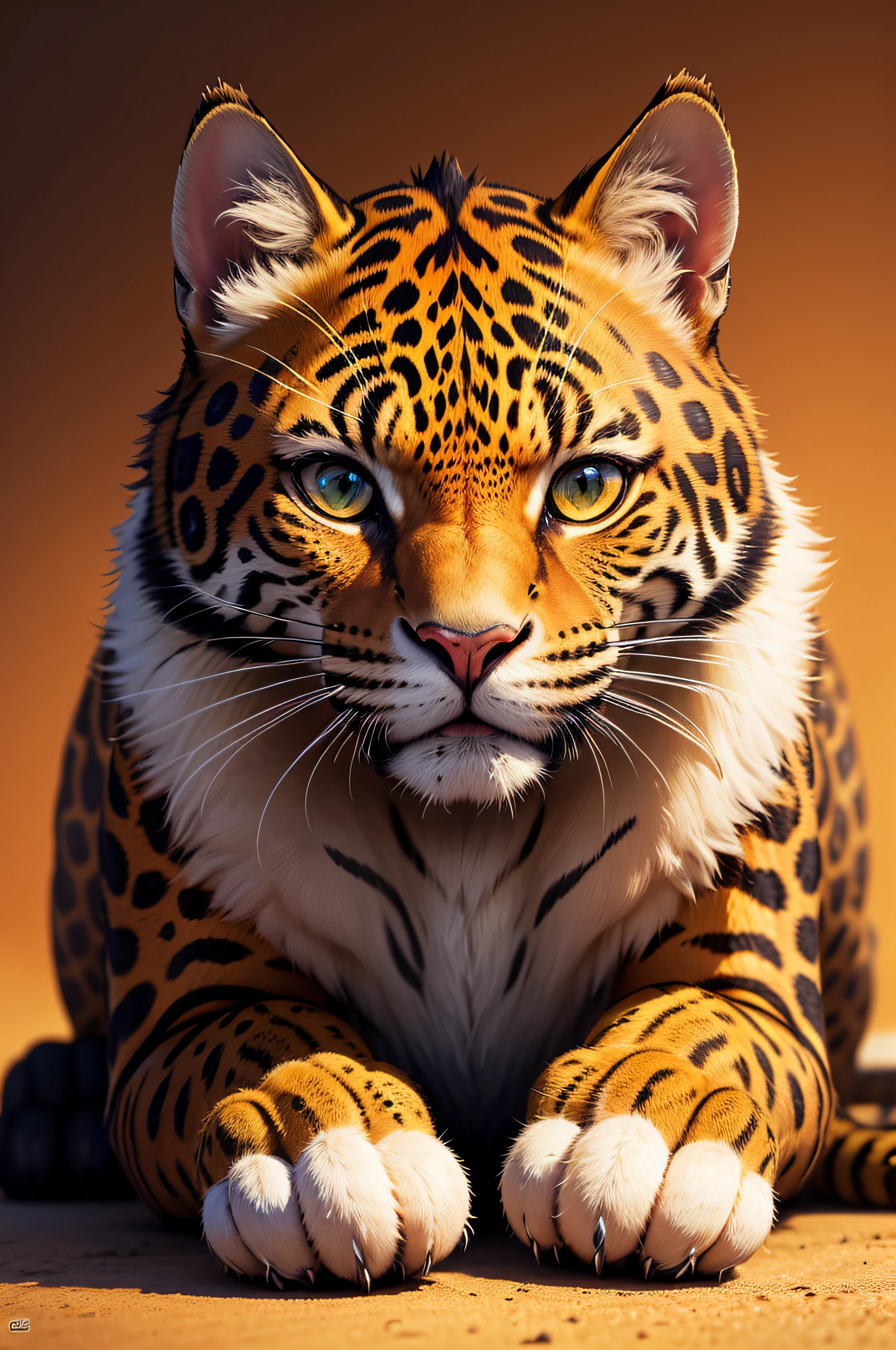jaguar cat, gata de bengala, retrato, Fofa, mais detalhes, cores ricas, best quality, 8k, high saturation