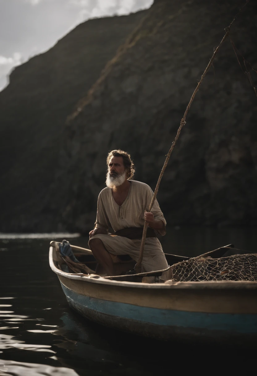 Simon Peter, originally called just Simon, was a fisherman in the region of Galilee. Ele foi um dos primeiros a serem chamados por Jesus para segui-lo. Segundo os Evangelhos, Jesus found him casting his nets into the Sea of Galilee and called him to become one "pescador de homens".