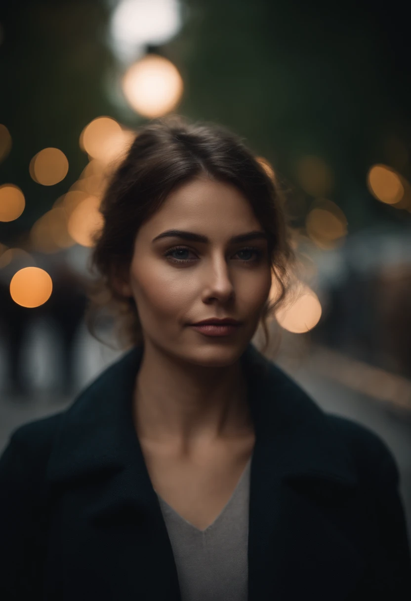 Portrait of a shy person