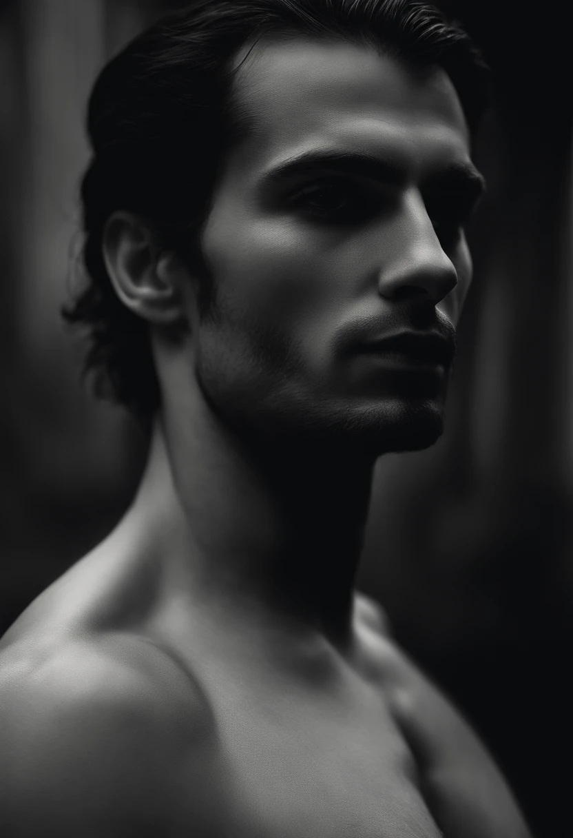 handsome Nicolas Lebeau without clothes. Sensual shooting. pleasure. sweaty body . sex. Chest muscles! Chest hair! ((monochrome)), ((grayscale)) Smoke!!!Short Hair!muscle!