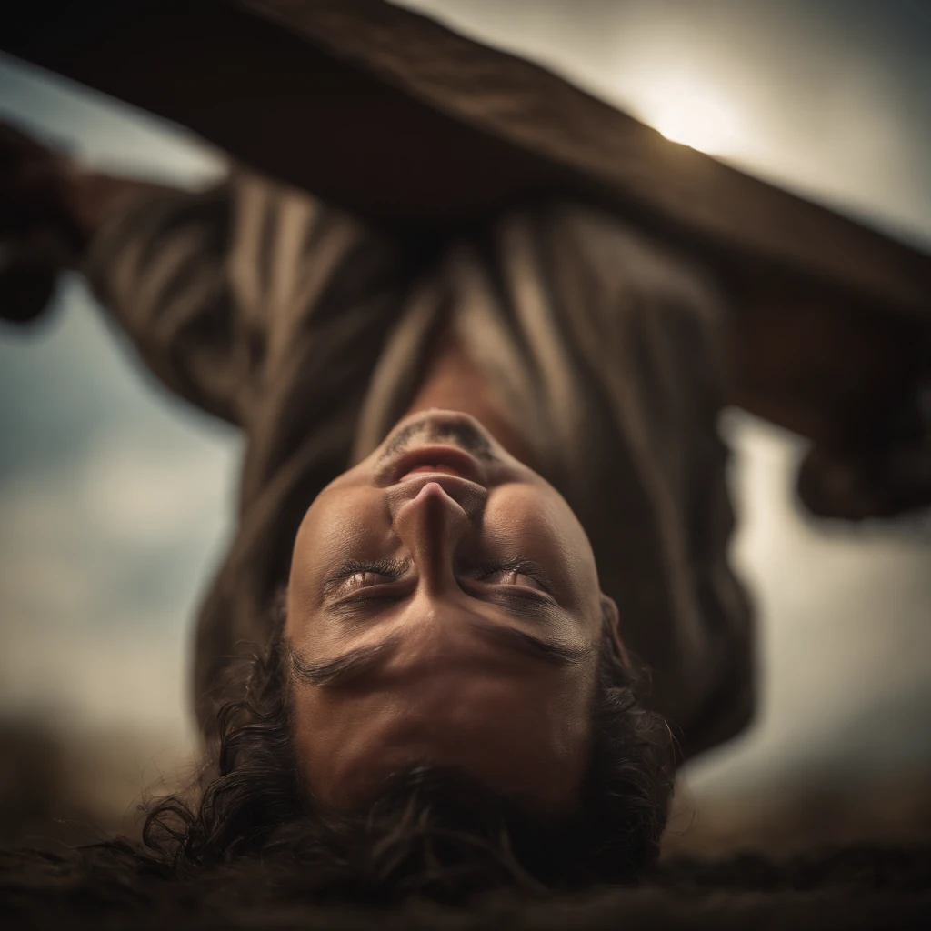 Peter disciple of Jesus was crucified upside down, for he believed he was not worthy to die in the same way as Jesus.
