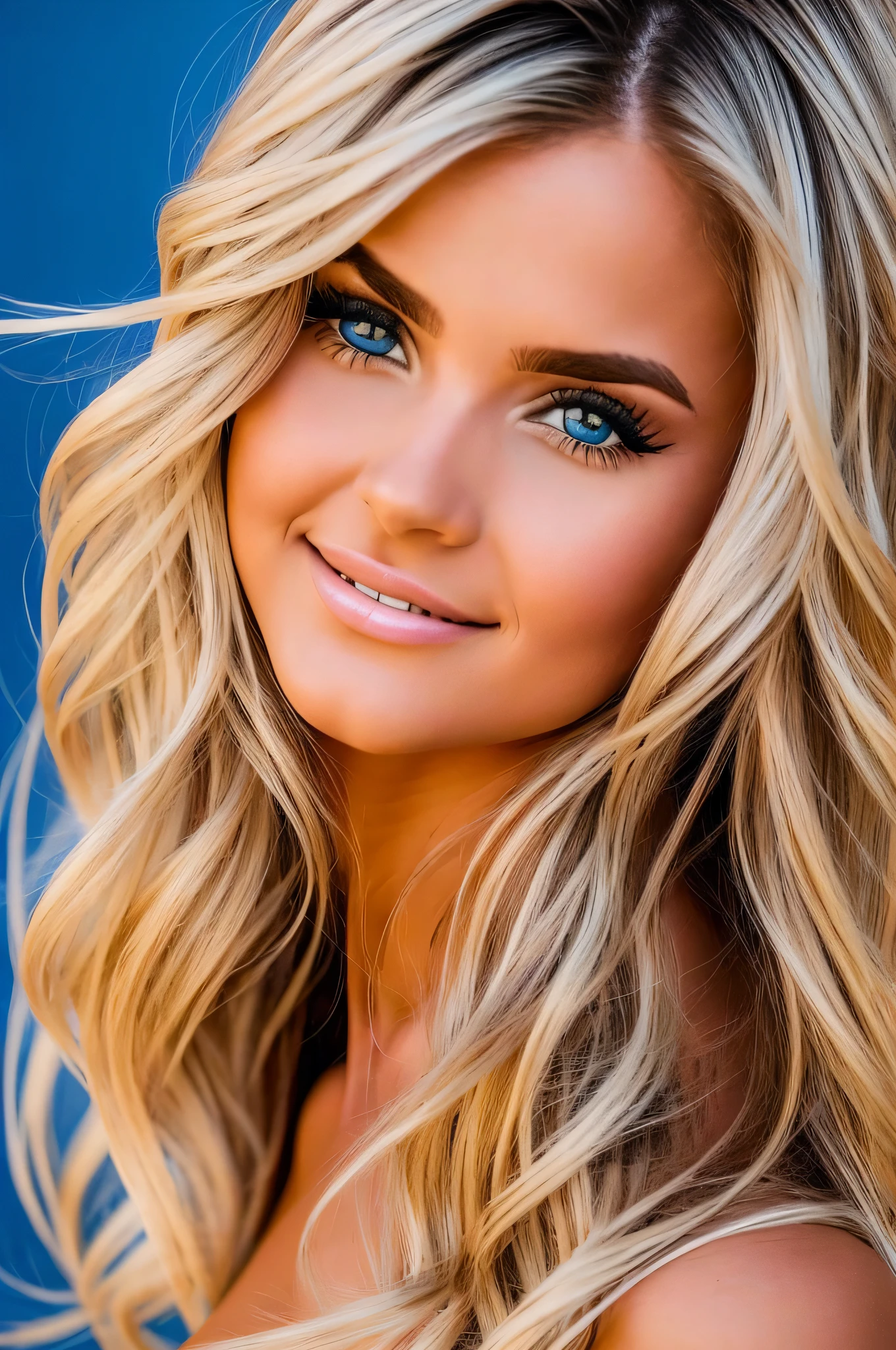 Mulher loira com olhos azuis e cabelo longo posando para uma foto, menina loira bonita, longos cabelos loiros e olhos azuis, longos cabelos loiros e olhos grandes, cabelos loiros olhos azuis, retrato colorido, cabelos loiros e olhos azuis, longos cabelos loiros e olhos grandes, uma menina com cabelo loiro, blonde girl, mulher loira bonita, cabelos loiros e olhos grandes, retrato do vestido azul claro, realista, ser humano