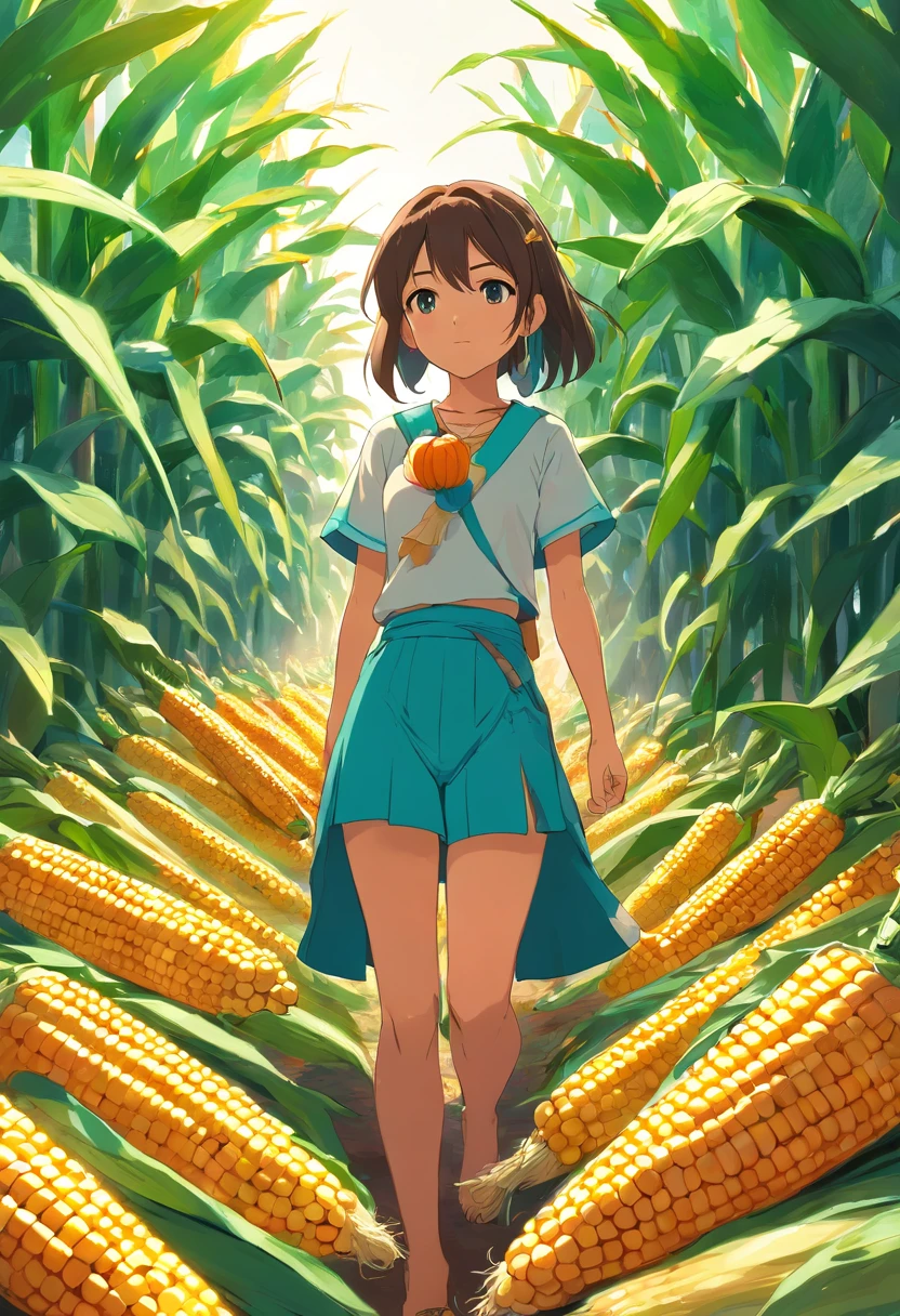 The Mayan civilization had many corn crops, frijol y calabaza