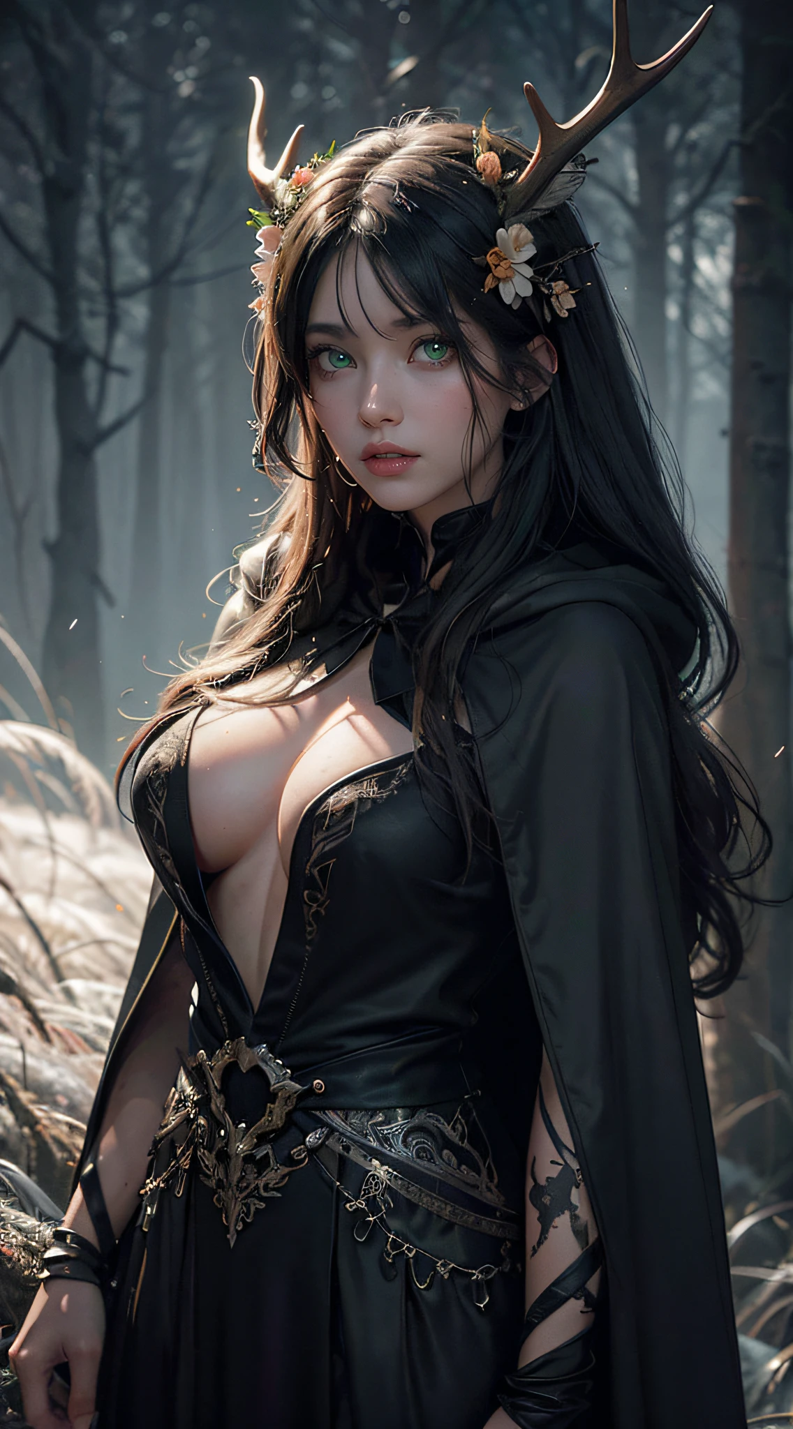 black hair