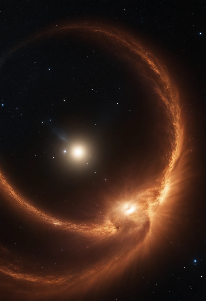 (best quality,4k,8k,highres,masterpiece:1.2),ultra-detailed,(realistic,photorealistic,photo-realistic:1.37),Sagittarius A space-time distortion,scientifically accurate depiction,animated visualization,space-time distortion effect,black hole,universe fabric warping,stellar objects orbiting,gravitational lensing effect,cosmic dust swirling,interstellar gas illuminating,dark matter influence,galactic center radiating,pulsating energy waves emanating,stellar jets ejecting,magnetic fields distorting,cosmic radiation interacting,time-space continuum bending,relativistic effects representing,accurate astrophysics,realistic rendering,vivid colors,bokeh,studio lighting,sharp focus,ultra-fine painting,physically-based rendering.